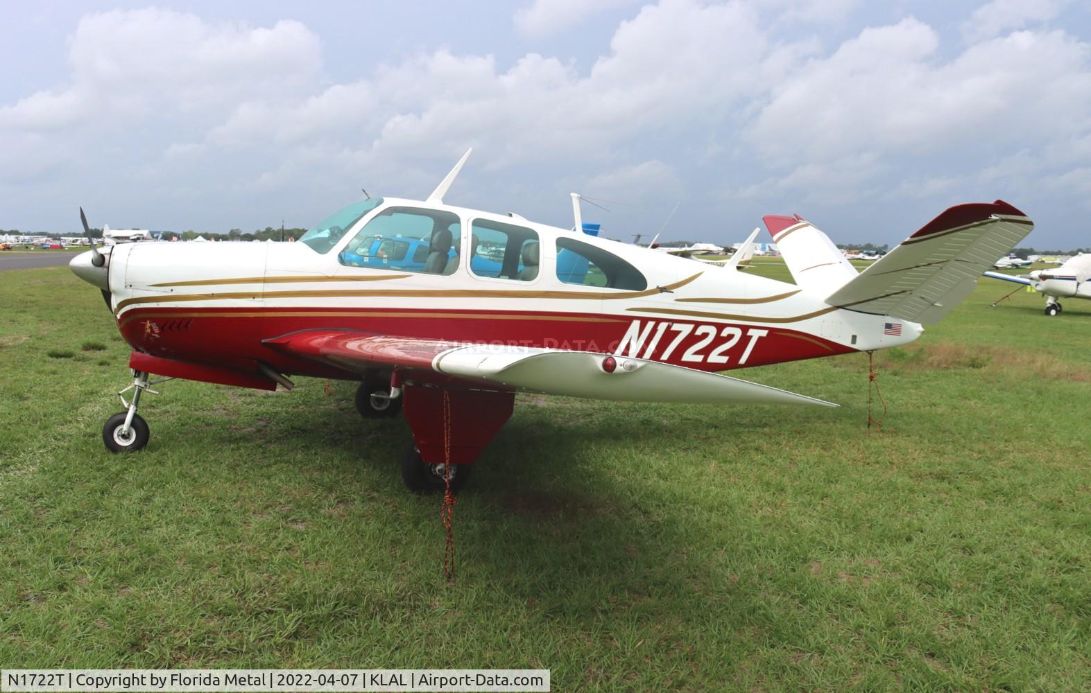 N1722T, 1963 Beech P35 Bonanza C/N D-7139, Sun N Fun 2022