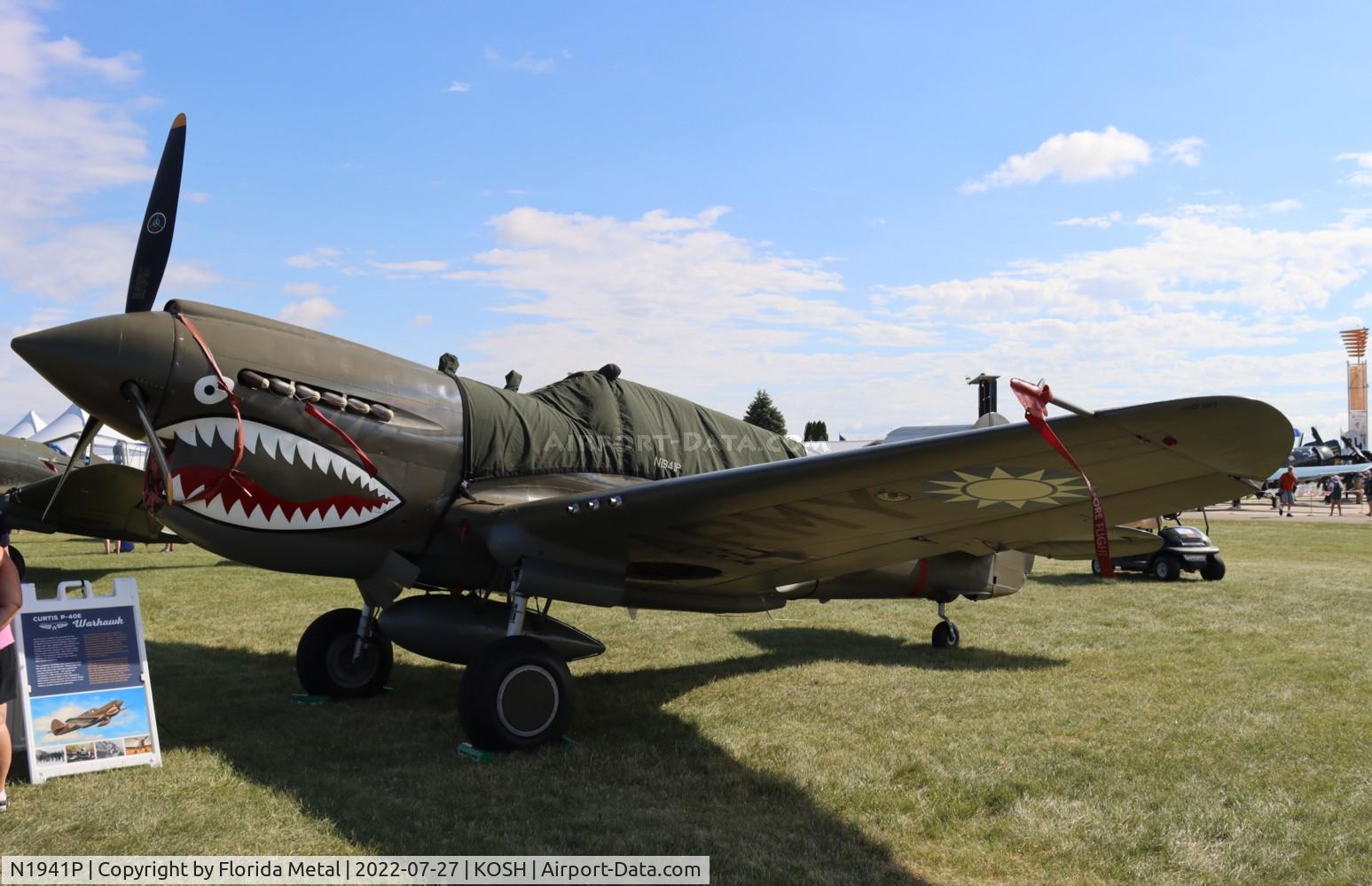 N1941P, 1941 Curtiss P-40E C/N 1025, OSH 2022