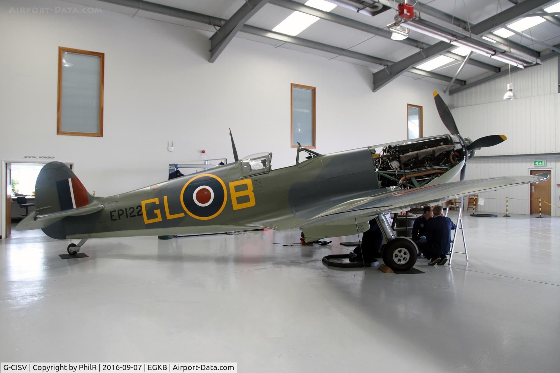 G-CISV, 1942 Supermarine 349 Spitfire Vb C/N CBAF.2405, EP122 (G-CISV) 1942 VS Spitfire VB Heritage Hangar Biggin Hill