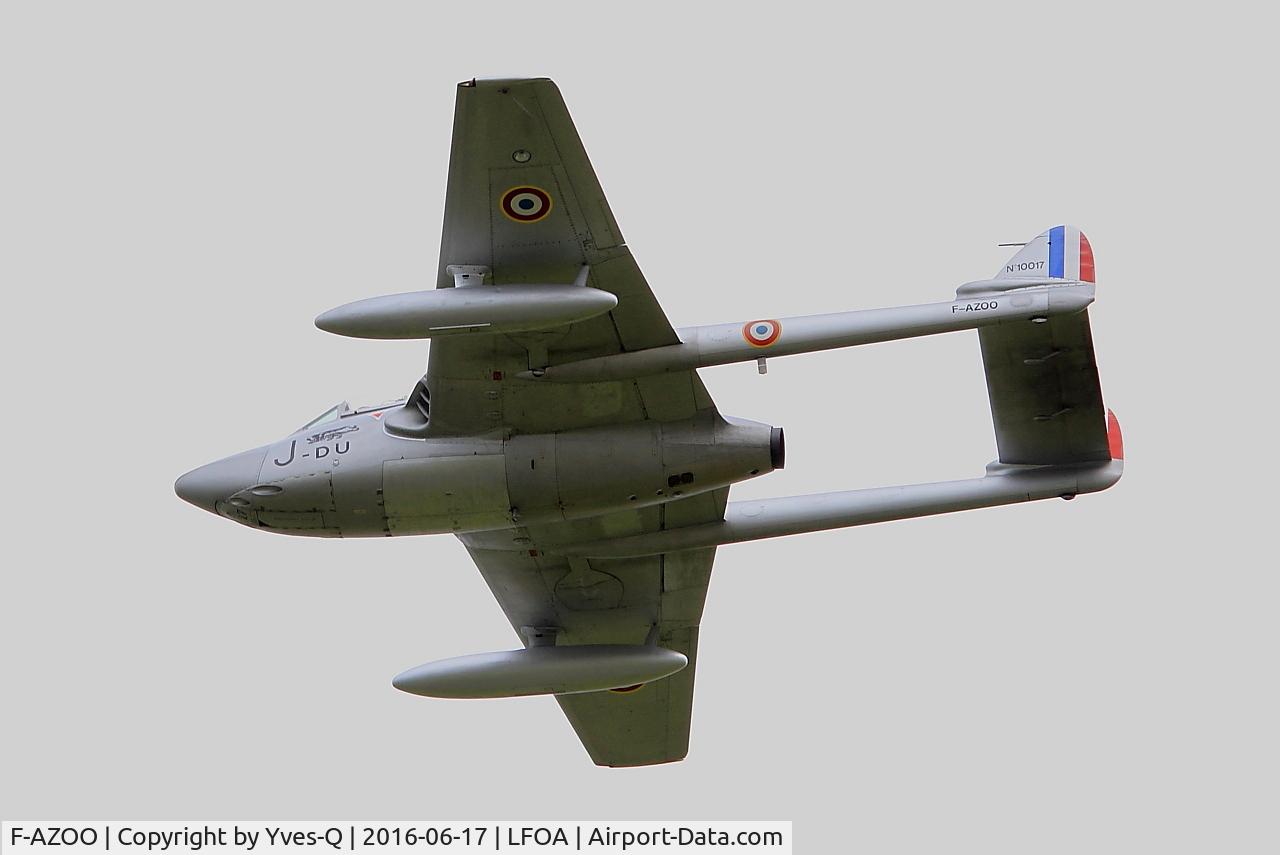 F-AZOO, De Havilland (FFA) Vampire FB.6 (DH-100) C/N 636, De Havilland (FFA) Vampire FB.6 (DH-100), On display, Avord Air Base 702 (LFOA) Open day 2016