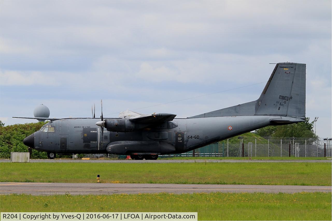 R204, Transall C-160R C/N 204, Transall C-160R, Taxiing, Avord Air Base 702 (LFOA) Open day 2016