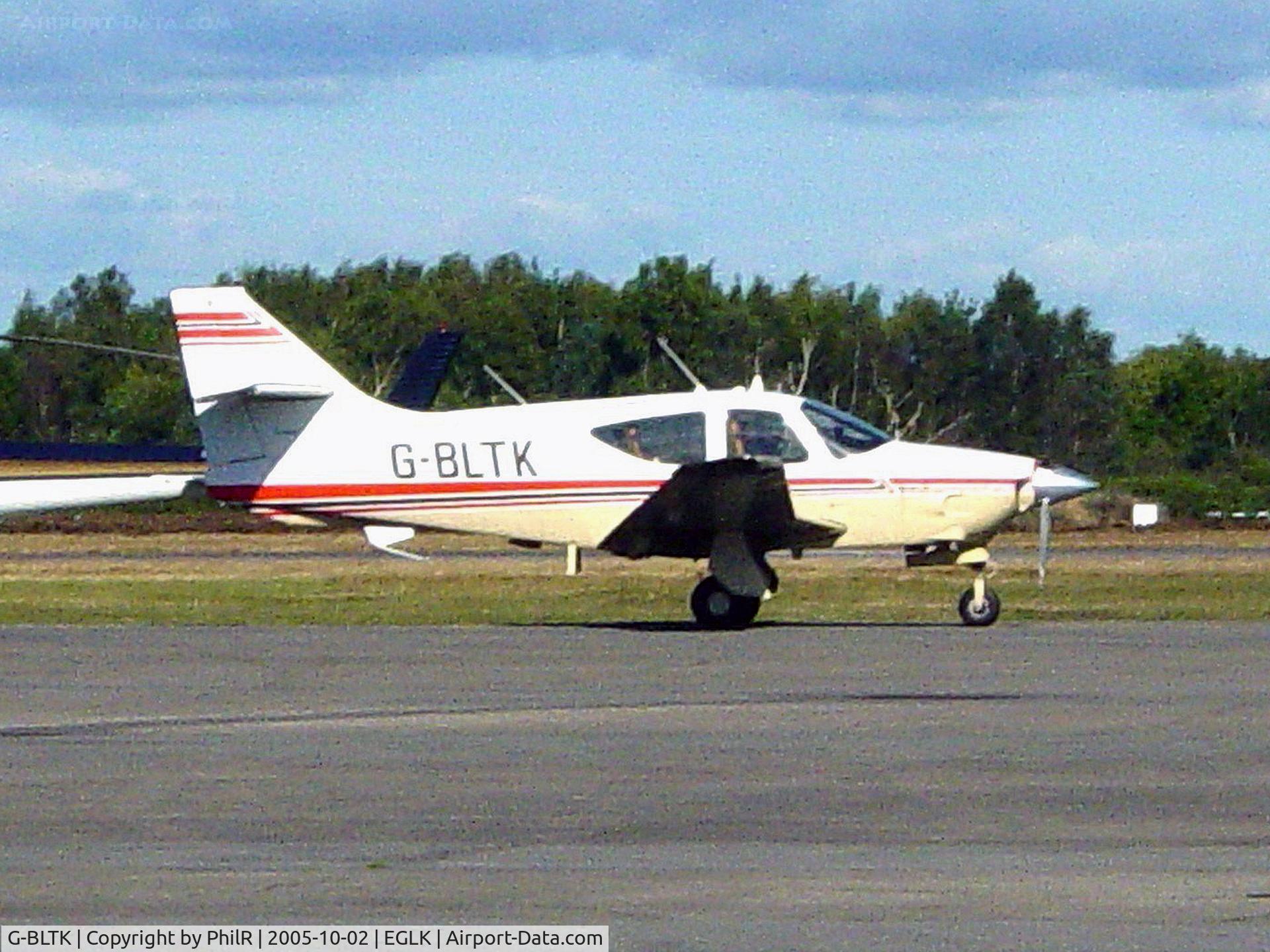 G-BLTK, 1976 Rockwell Commander 112TC C/N 13106, G-BLTK 1976 Rockwell Commander 112-GC Blackbushe