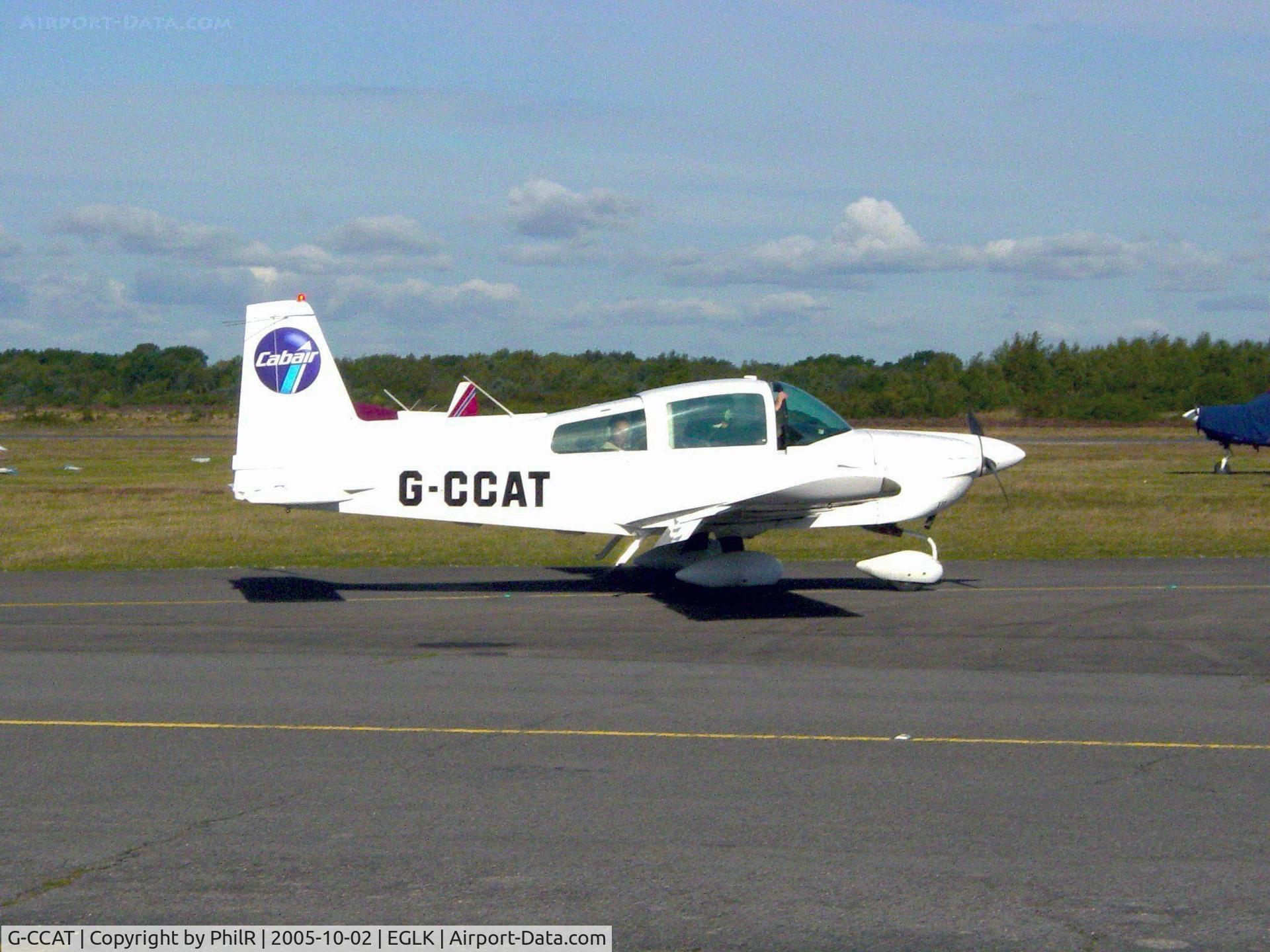 G-CCAT, 1979 Gulfstream American AA-5A Cheetah C/N AA5A-0893, G-CCAT Cabair 1979 Gulfstream-American AA-5A Cheetah Blackbushe