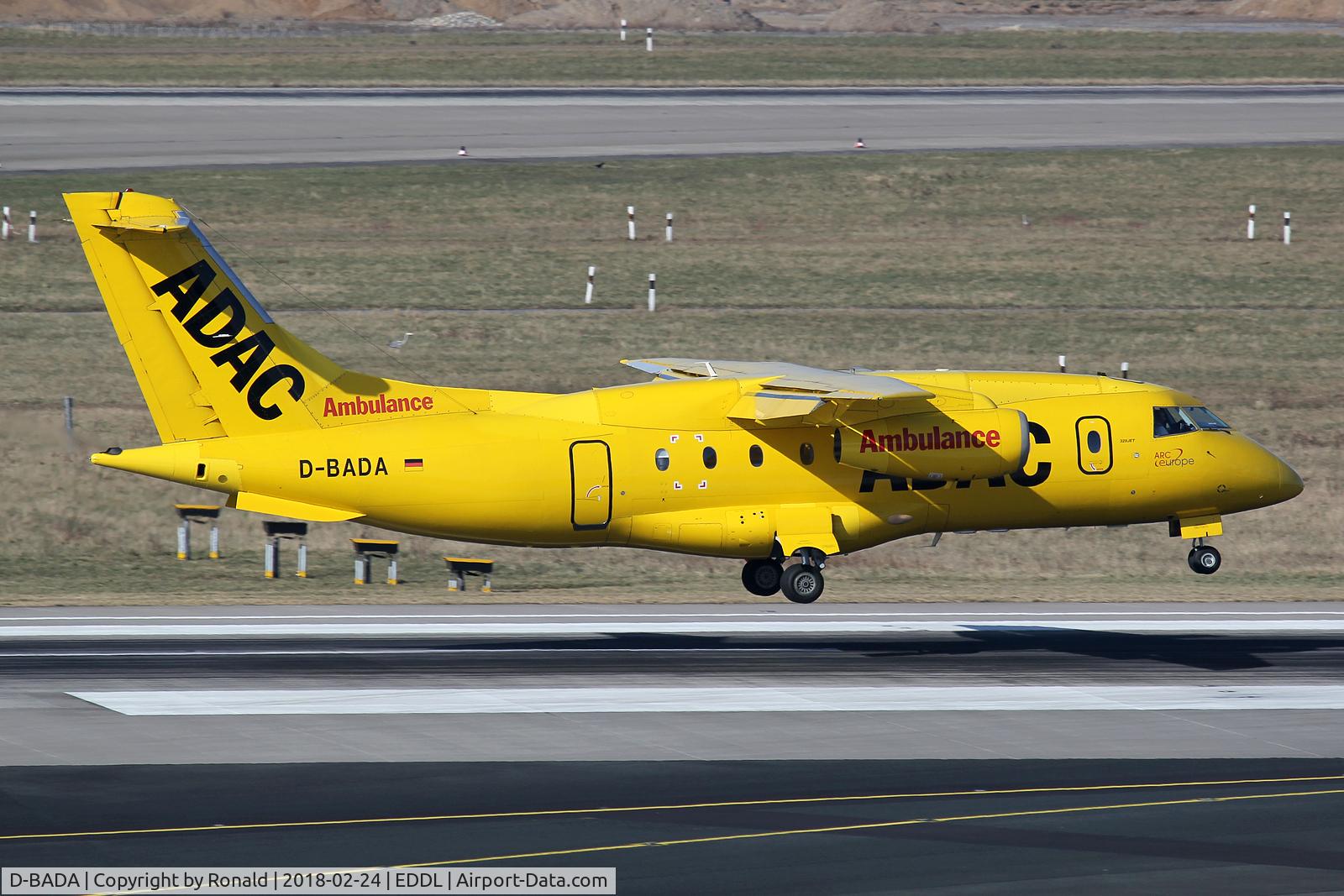 D-BADA, 1998 Fairchild Dornier 328-310 328JET C/N 3224, at dus