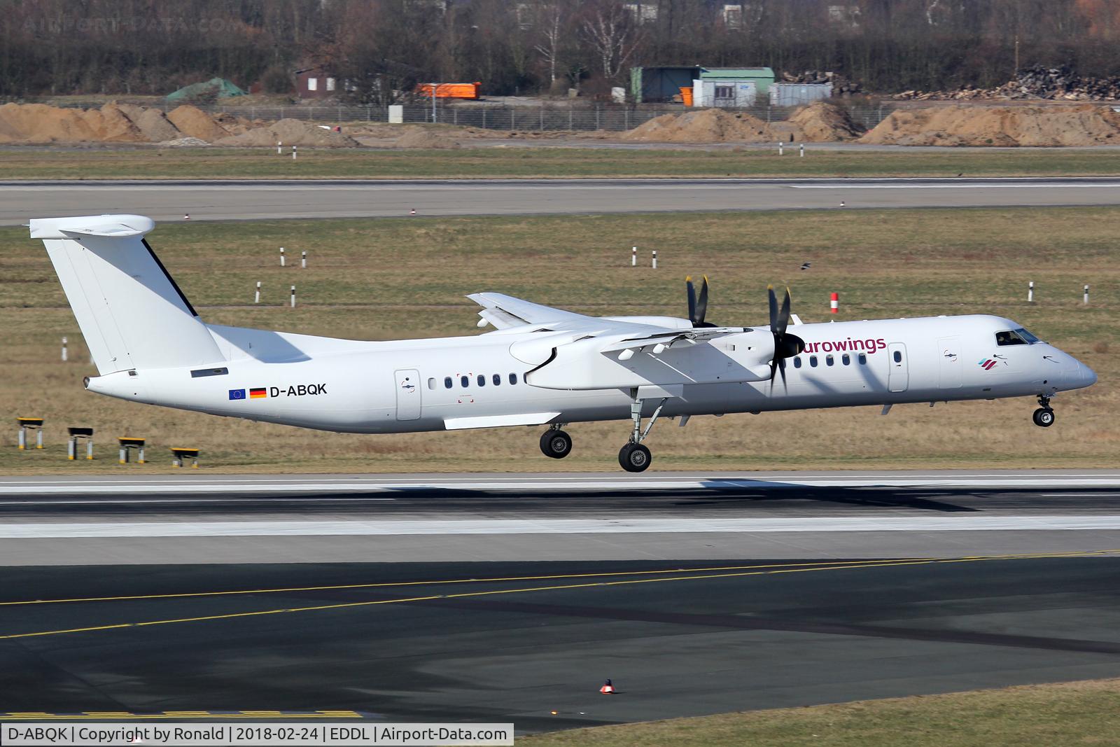 D-ABQK, 2009 De Havilland Canada DHC-8-402Q Dash 8 Dash 8 C/N 4265, at dus