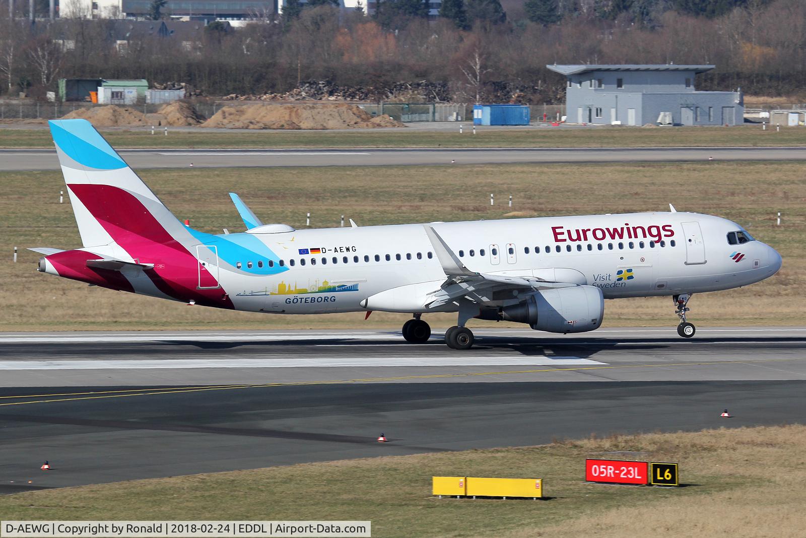 D-AEWG, 2016 Airbus A320-214 C/N 7121, at dus
