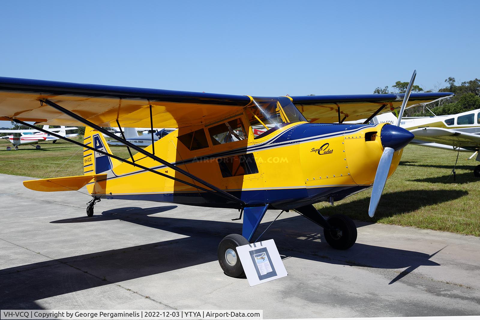 VH-VCQ, 1941 Interstate S-1A Cadet C/N 9, Antique Aeroplane Assn of Australia Christmas toy run.