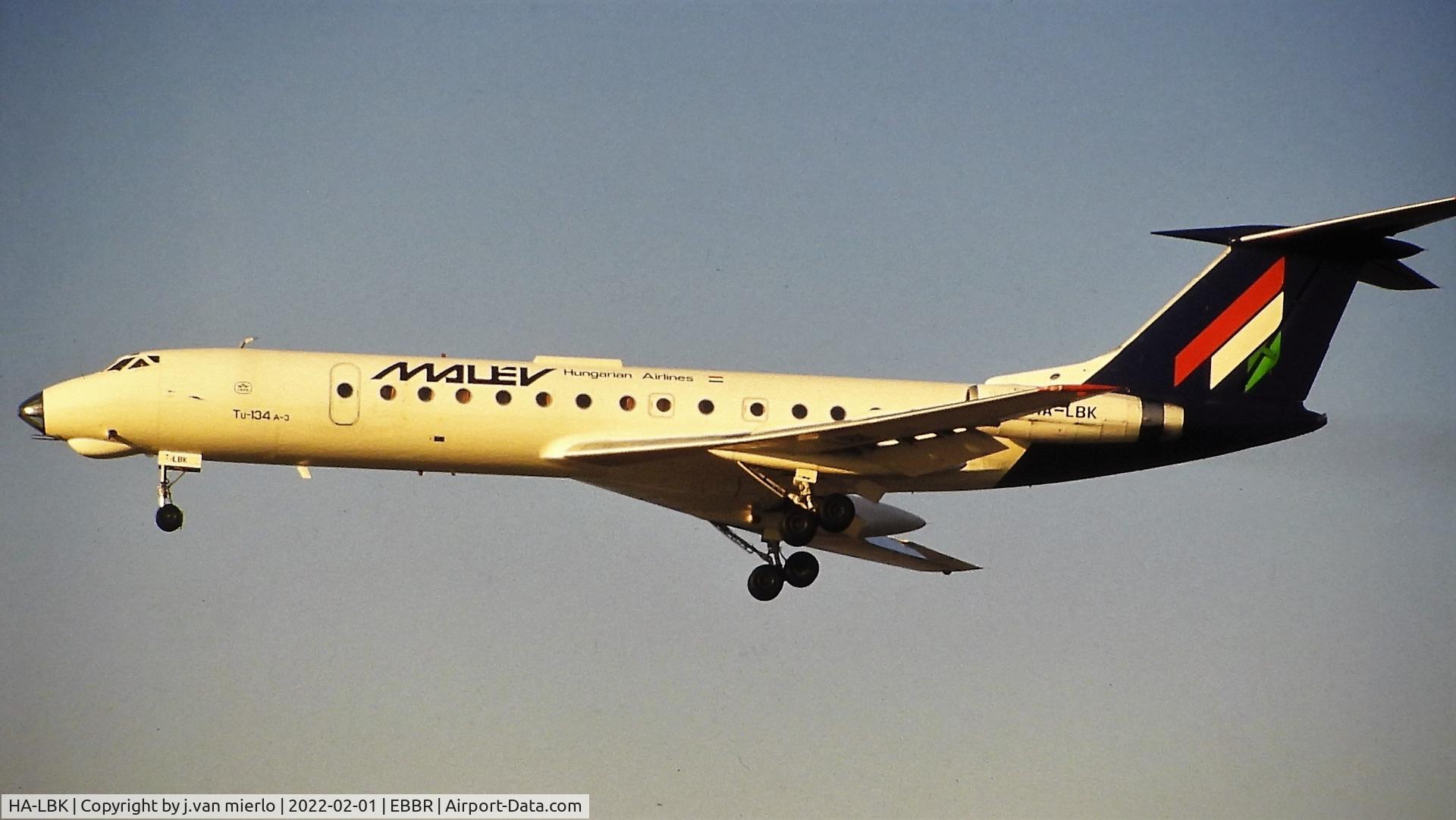 HA-LBK, 1971 Tupolev Tu-134A C/N 1351302, Brussels