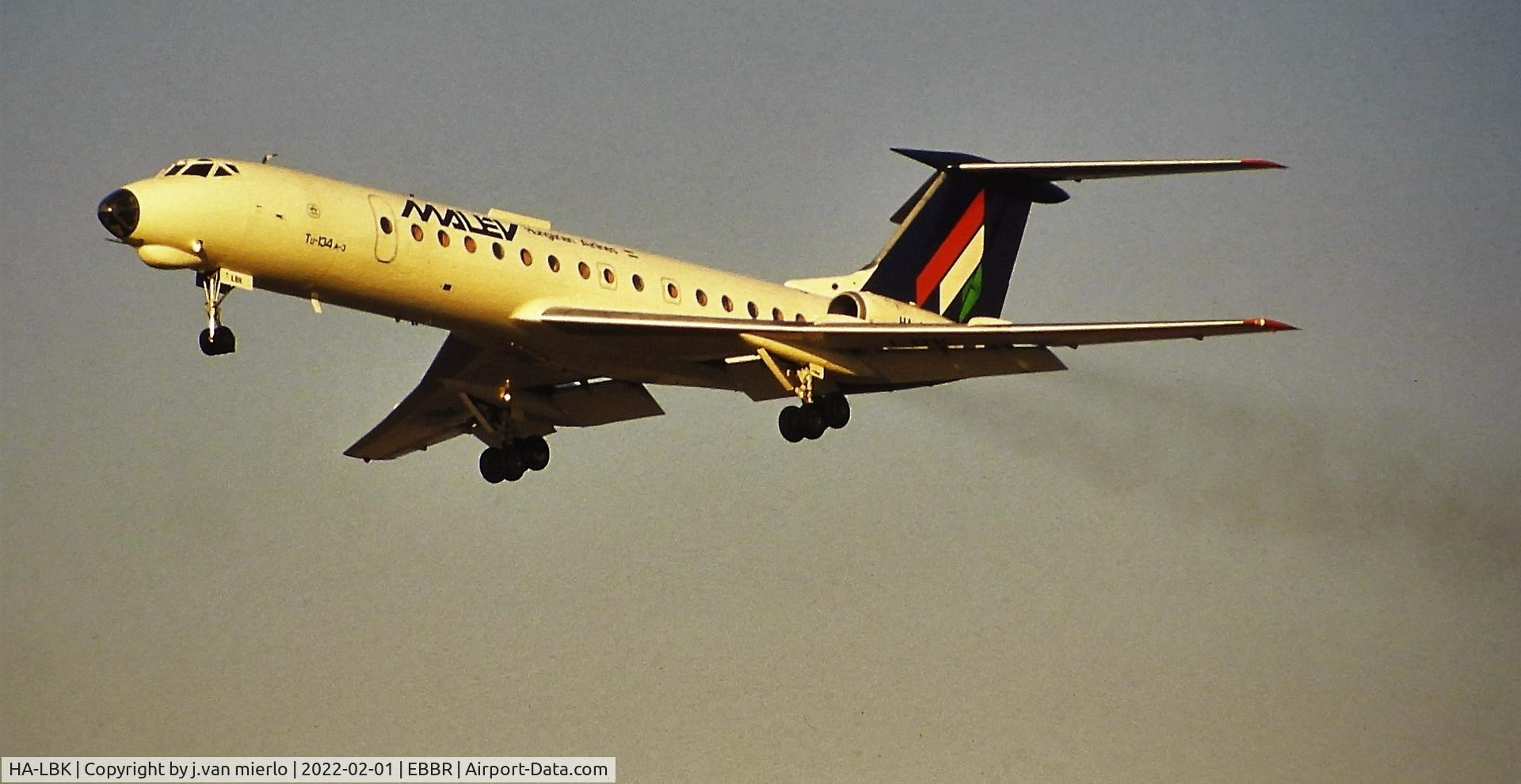 HA-LBK, 1971 Tupolev Tu-134A C/N 1351302, Brussels