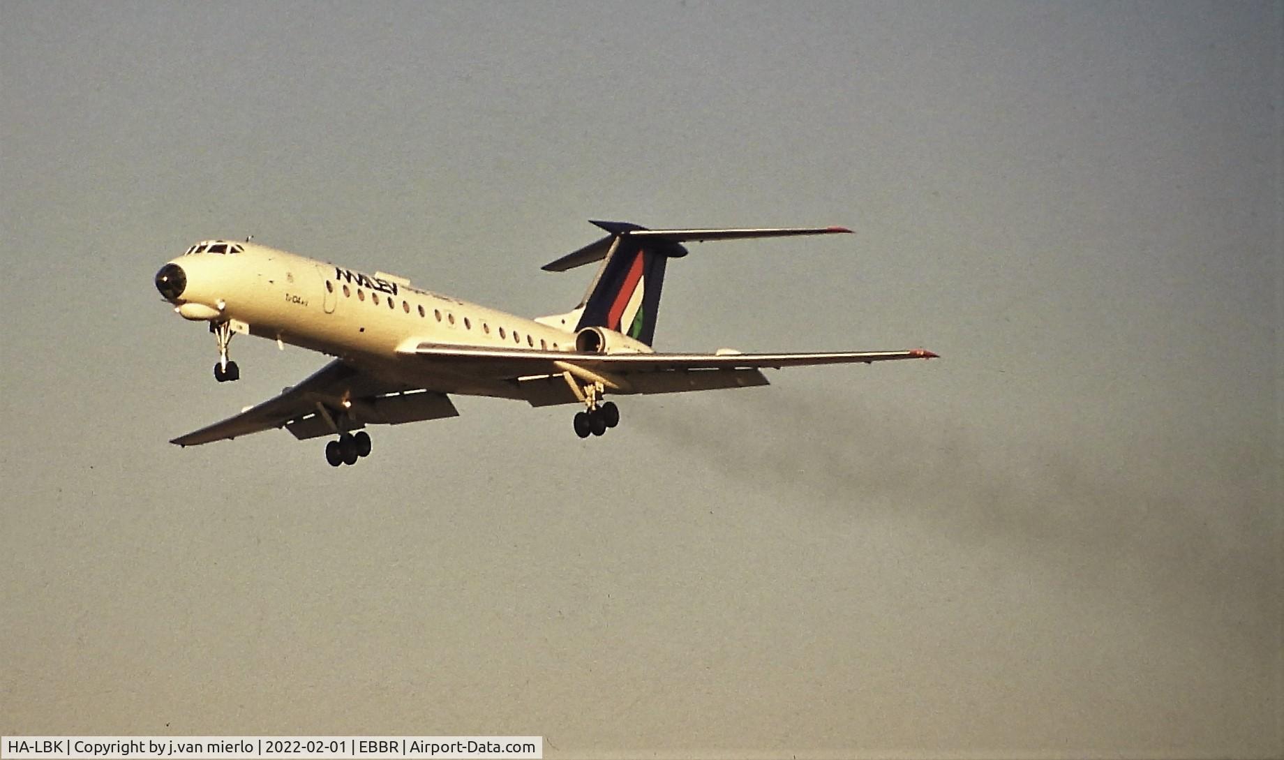 HA-LBK, 1971 Tupolev Tu-134A C/N 1351302, Brussels