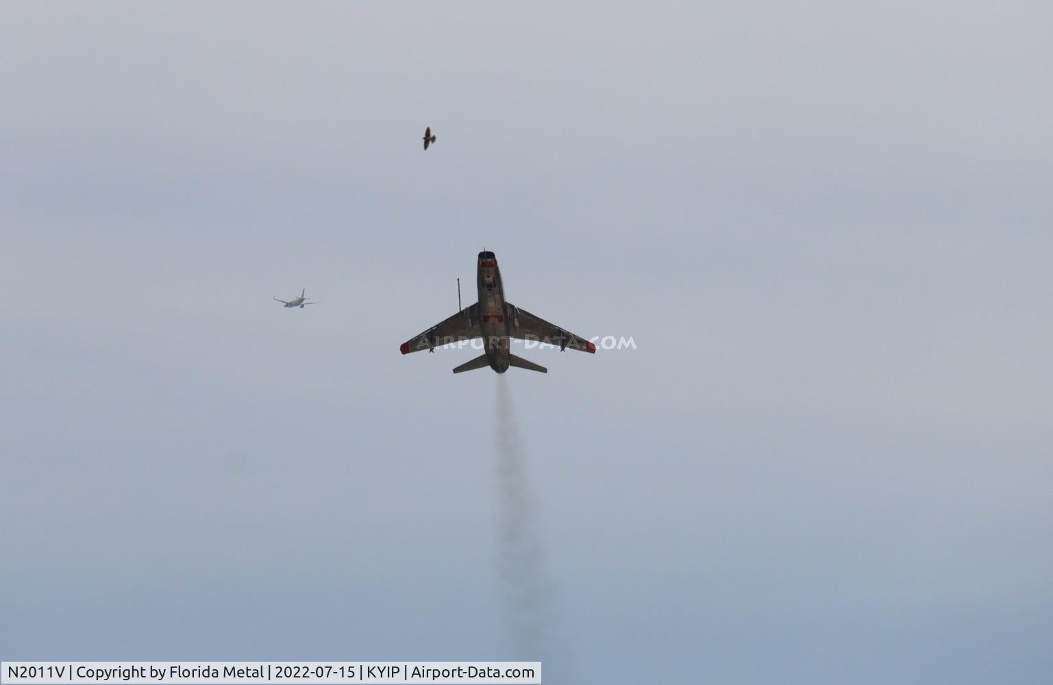 N2011V, 1958 North American F-100F Super Sabre C/N 243-224, Thunder Over Michigan 2022