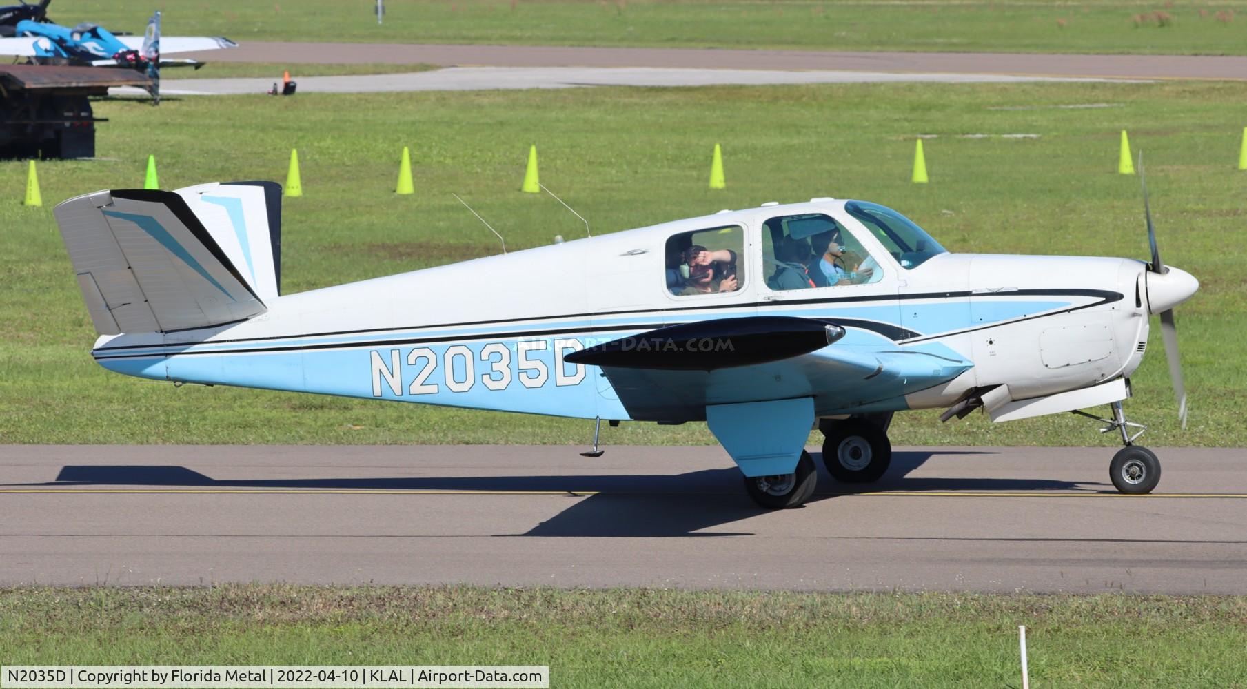 N2035D, 1952 Beech C35 Bonanza C/N D-3386, Sun N Fun 2022