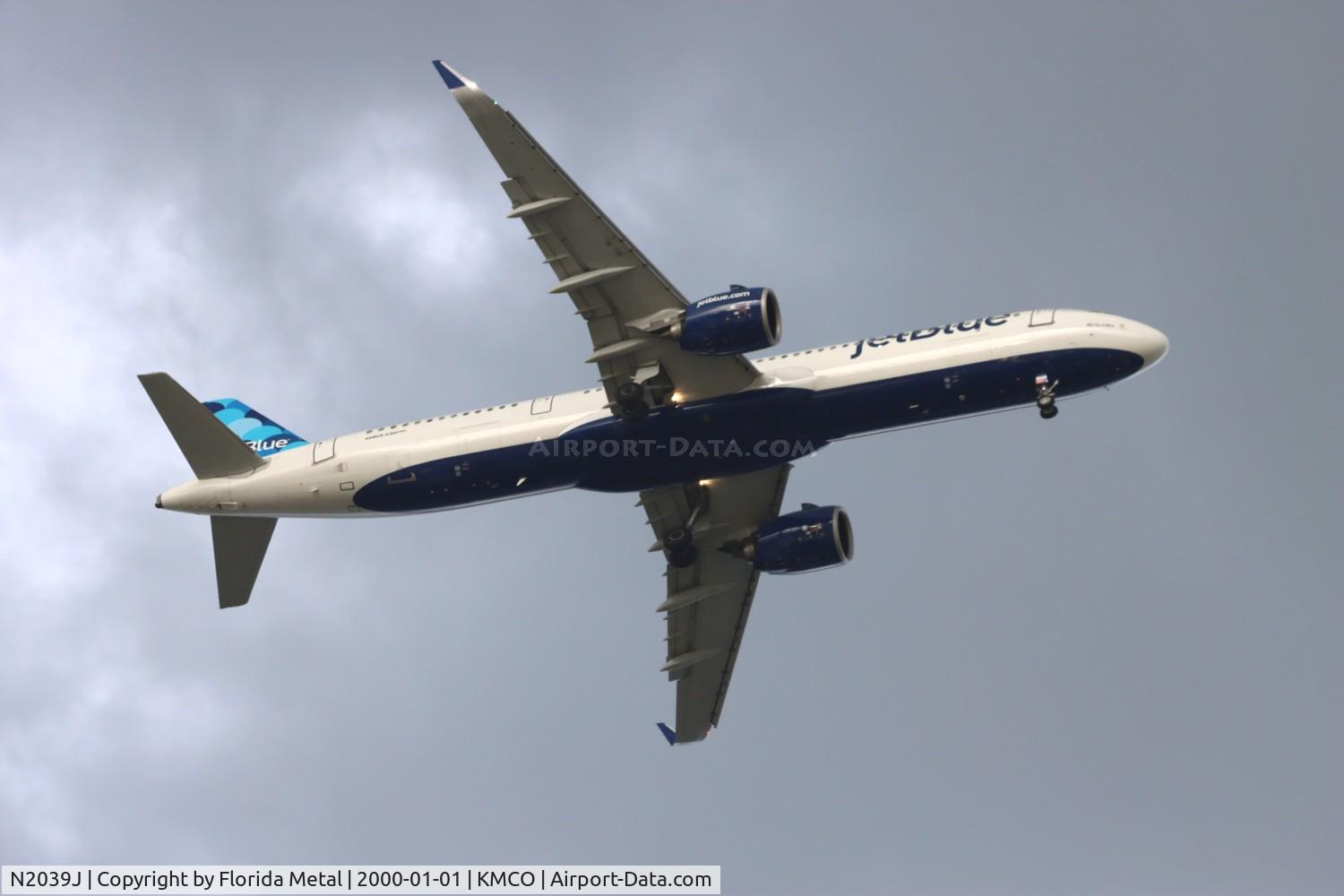 N2039J, 2020 Airbus A321-271NX C/N 9016, MCO 2021