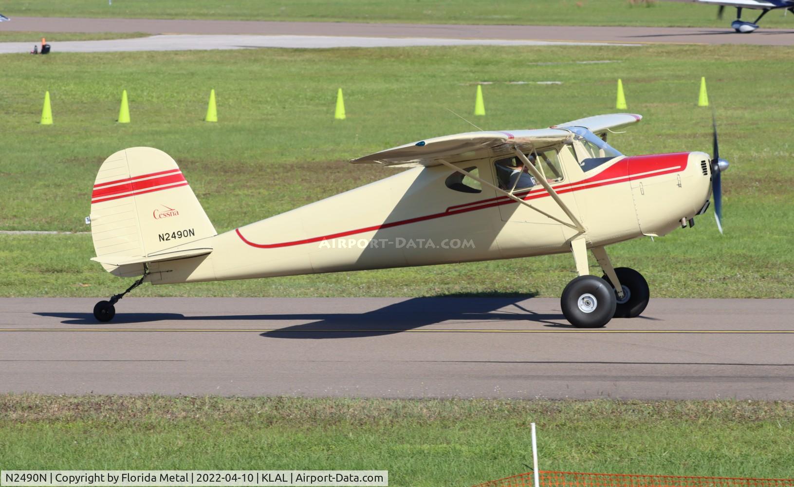 N2490N, 1947 Cessna 120 C/N 12743, Sun N Fun 2022