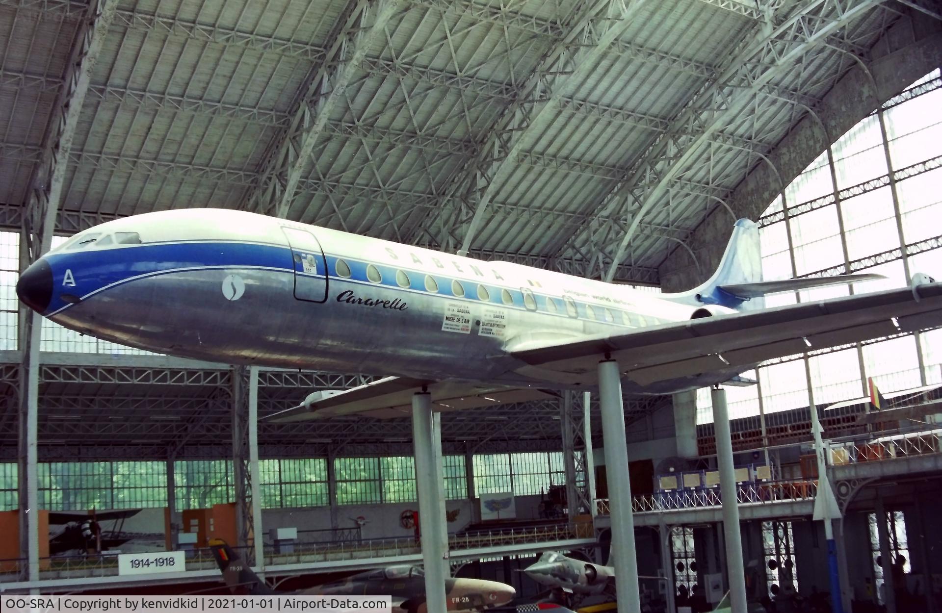 OO-SRA, 1961 Sud Aviation SE-210 Caravelle VI-N C/N 64, At the Brussels Aviation Museum in 2000.