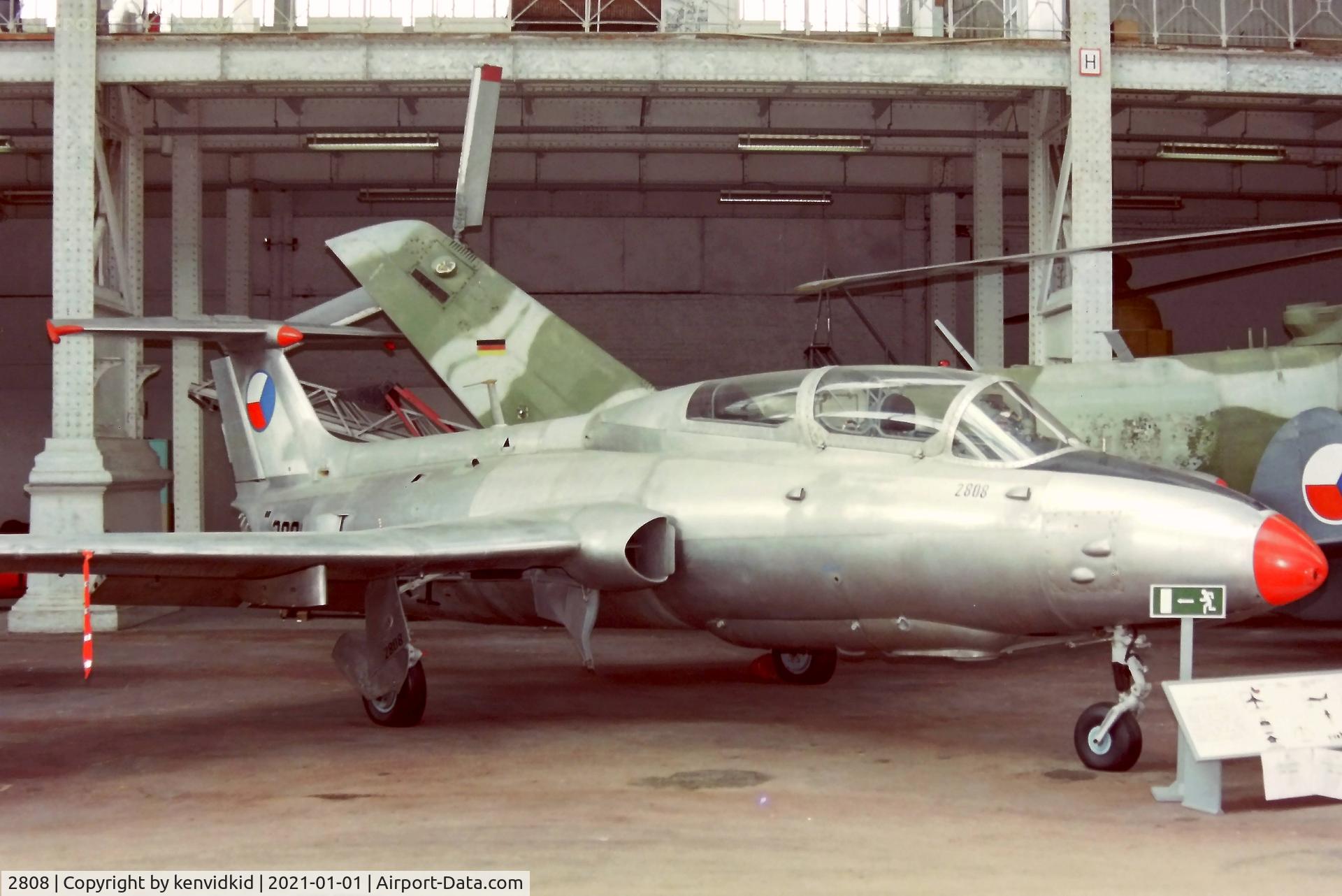 2808, 1968 Aero L-29R Delfin C/N 892808, At the Brussels Aviation Museum in 2000.