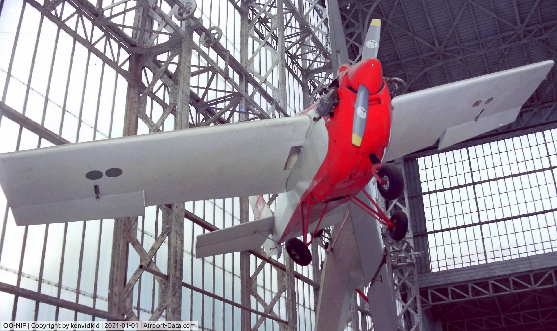 OO-NIP, 1960 Tipsy T-66 Nipper 2 C/N 52, At the Brussels Aviation Museum in 2000.