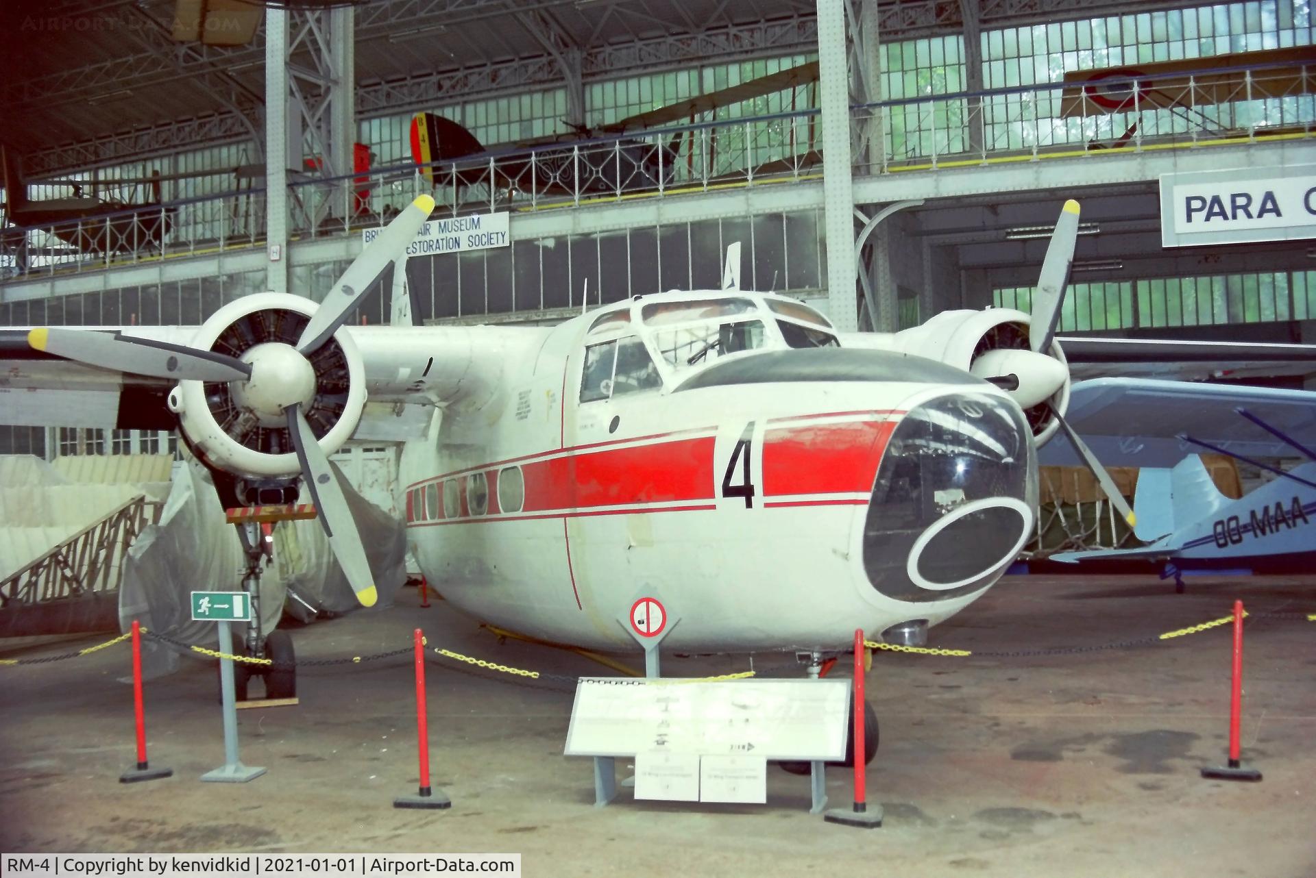 RM-4, 1954 Hunting Percival P-66 Pembroke C51 C/N P66-0021, At the Brussels Aviation Museum in 2000.
