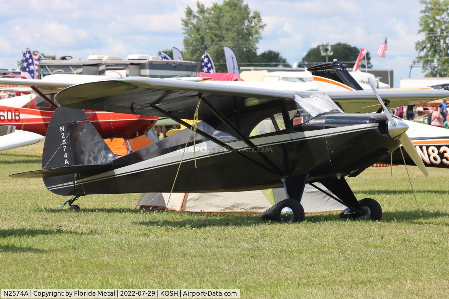 N2574A, 1952 Piper PA-22-135 Tri-Pacer C/N 22-866, OSH 2022