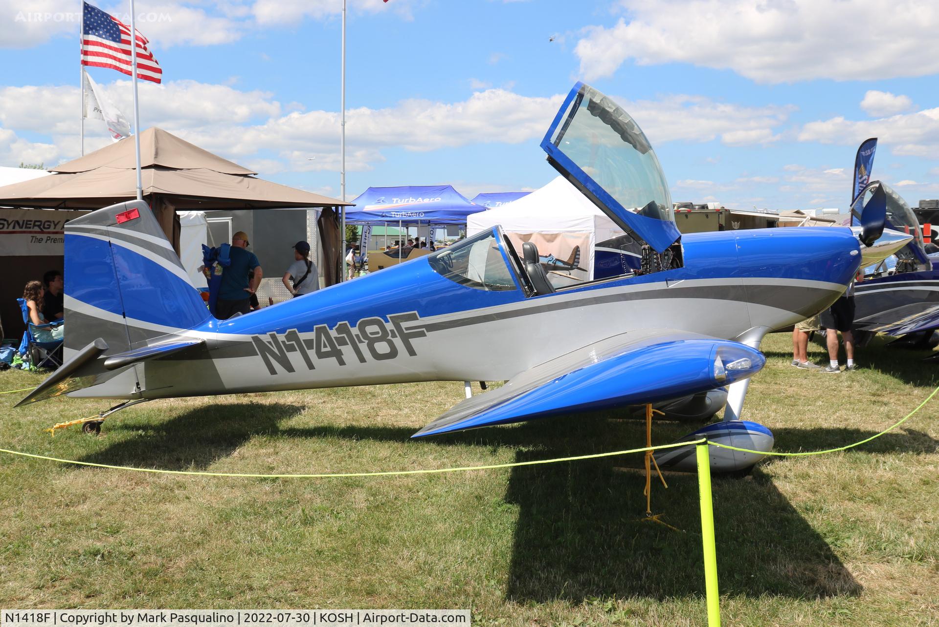 N1418F, 2021 Vans RV-14 C/N 140553, Vans RV-14