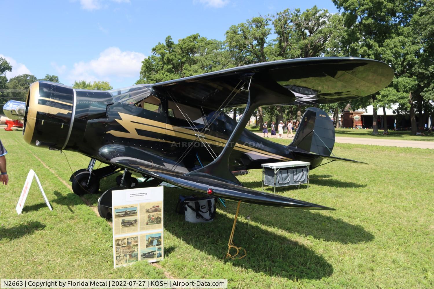 N2663, 1939 Beech F17D Staggerwing C/N 330, Staggerwing