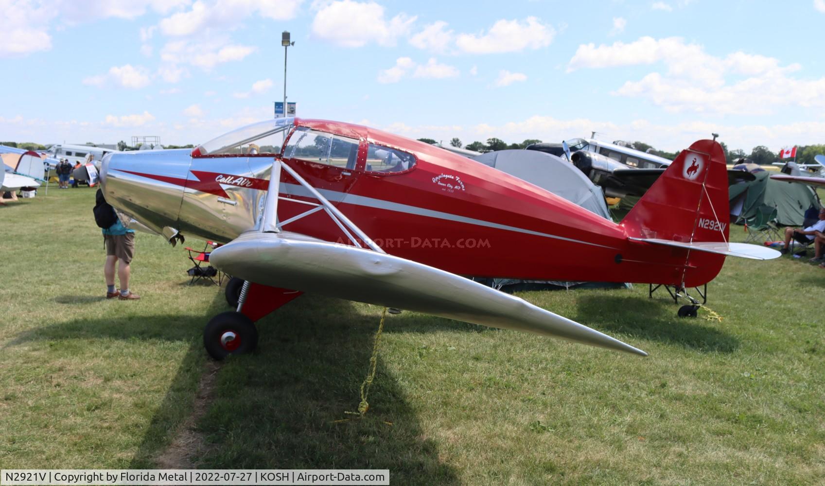 N2921V, 1956 Callair A-2 C/N 136, Callair A-2