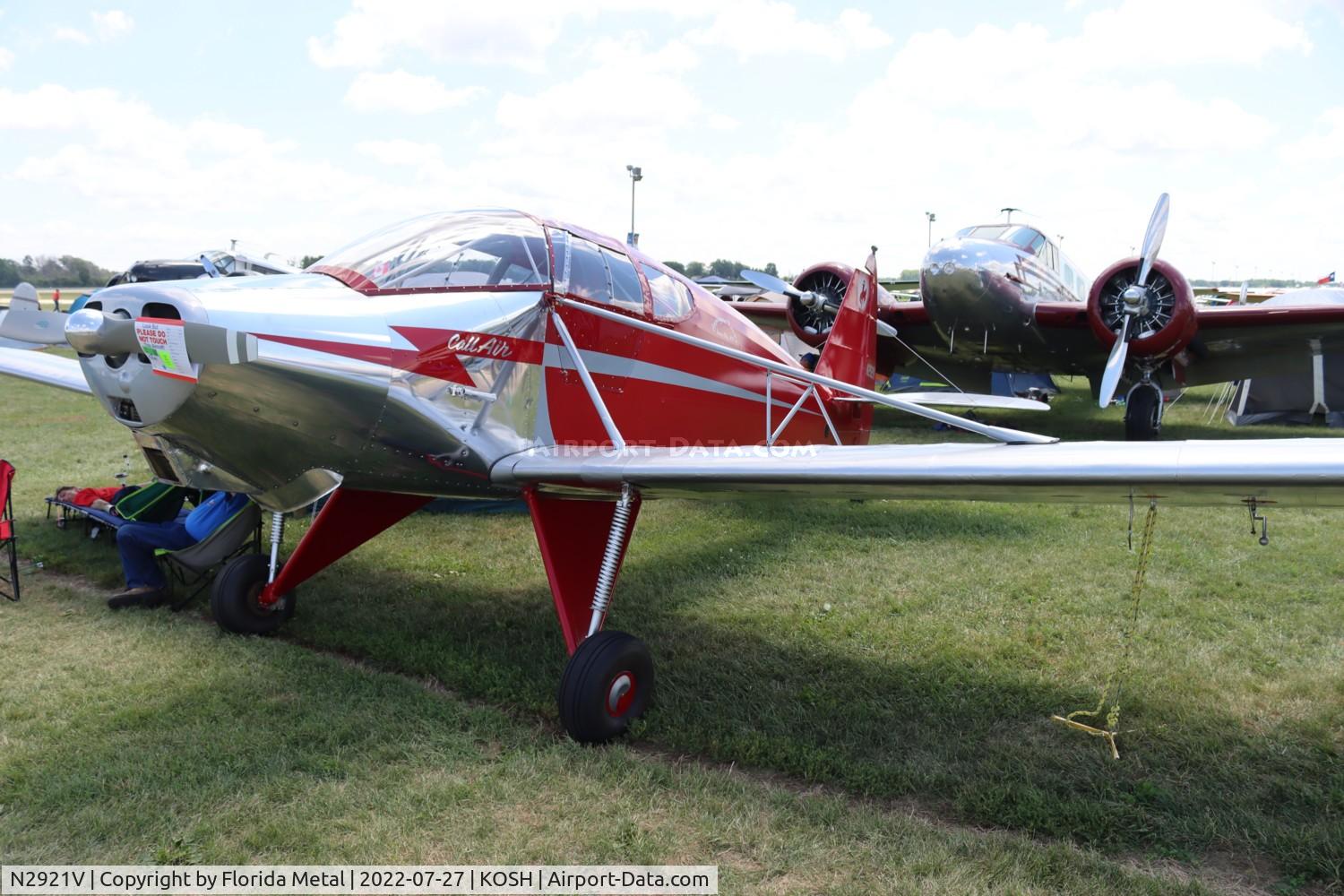 N2921V, 1956 Callair A-2 C/N 136, OSH 2022