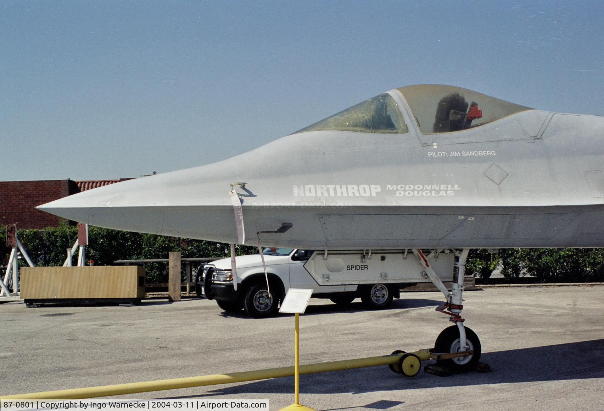 87-0801, 1990 Northrop YF-23A C/N (YF) 1002, Northrop YF-23A 'Black Widow' at the Western Museum of Flight, Hawthorne CA