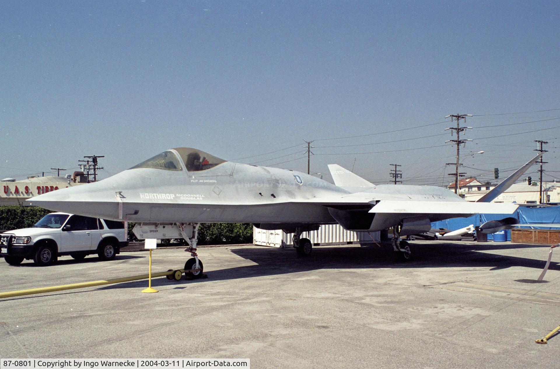 87-0801, 1990 Northrop YF-23A C/N (YF) 1002, Northrop YF-23A 'Black Widow' at the Western Museum of Flight, Hawthorne CA