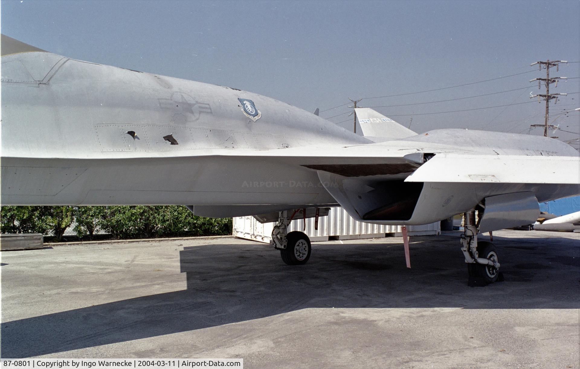 87-0801, 1990 Northrop YF-23A C/N (YF) 1002, Northrop YF-23A 'Black Widow' at the Western Museum of Flight, Hawthorne CA