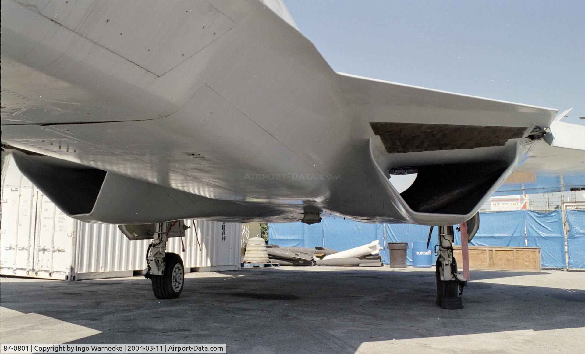 87-0801, 1990 Northrop YF-23A C/N (YF) 1002, Northrop YF-23A 'Black Widow' at the Western Museum of Flight, Hawthorne CA