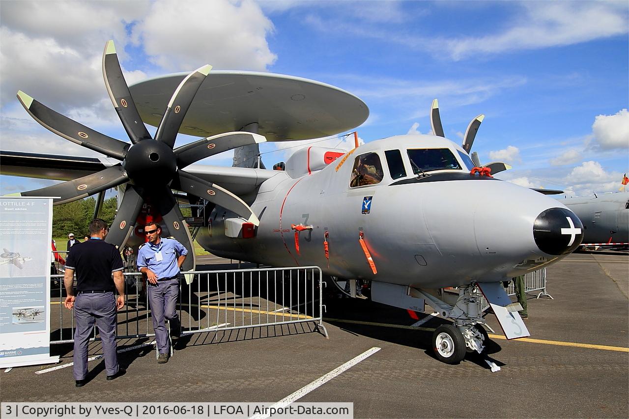 3, Northrop Grumman E-2C Hawkeye C/N FR-3, Grumman E-2C Hawkeye, Static display, Avord Air Base 702 (LFOA) Open day 2016