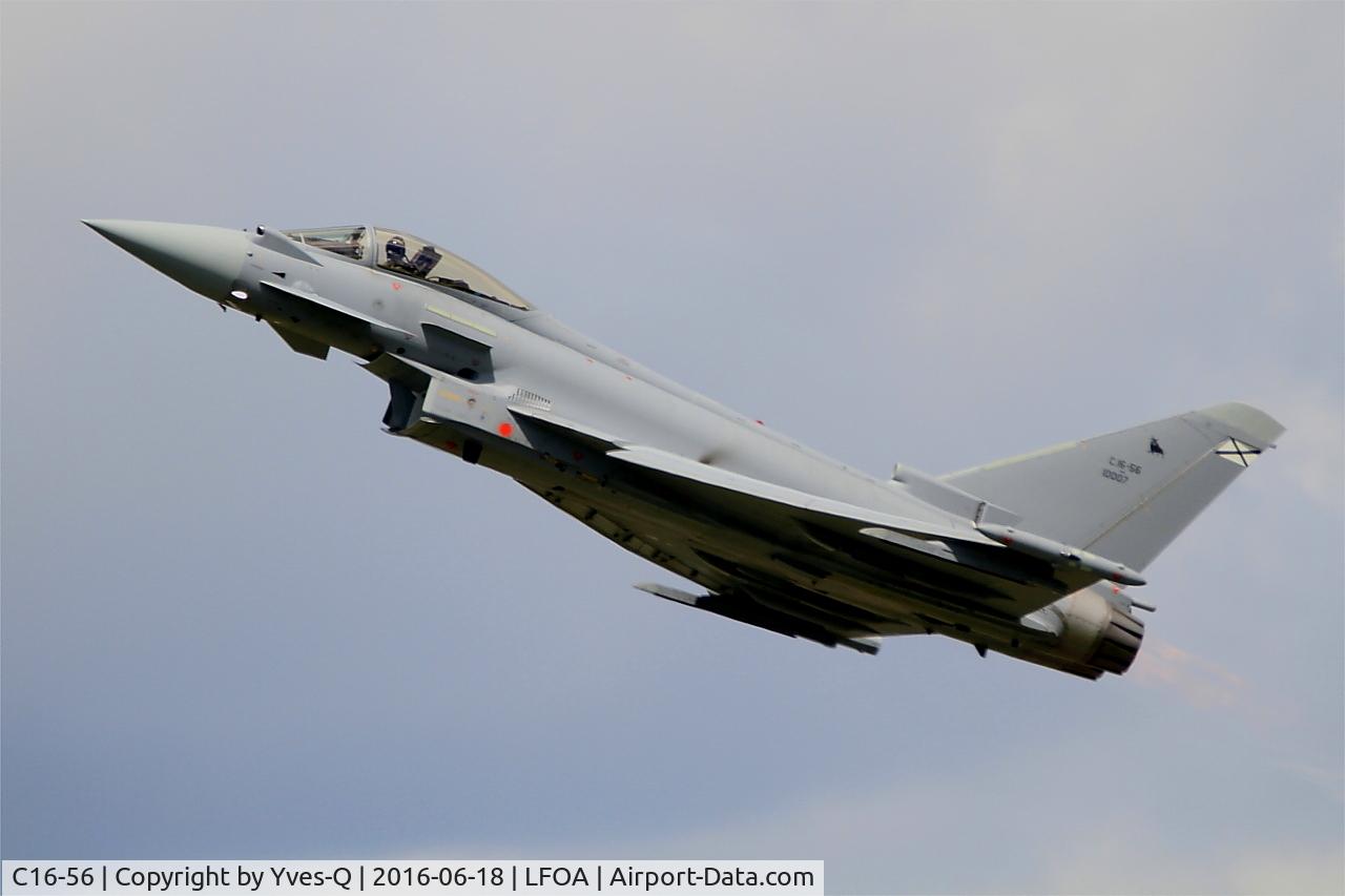 C16-56, Eurofighter EF-2000 Typhoon S C/N SS038, Eurofighter EF-2000 Typhoon S, On display, Avord Air Base 702 (LFOA) Open day 2016
