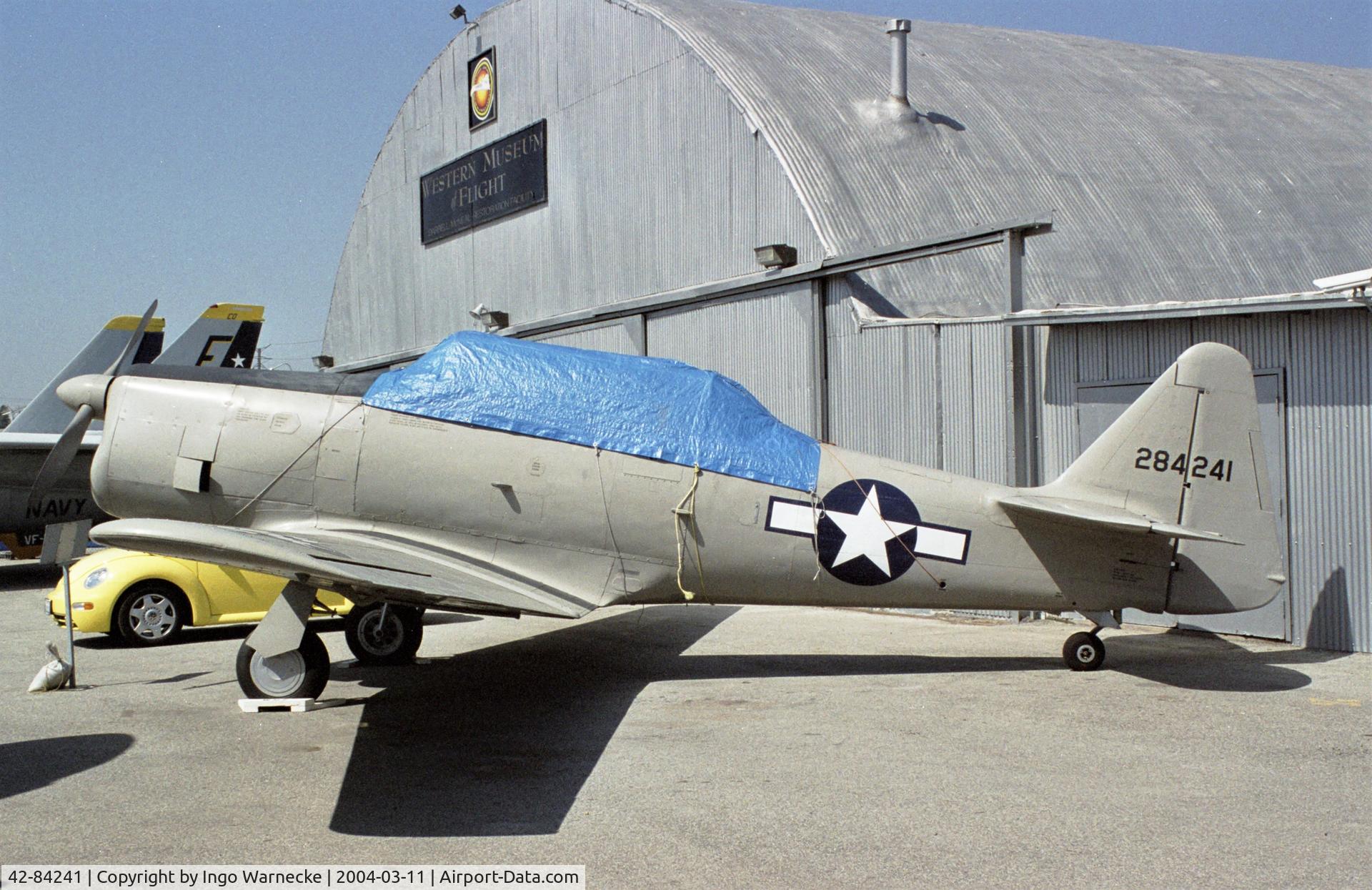 42-84241, North American XAT-6E Texan C/N 88-16022, North American XAT-6E Texan Ranger replica (built by the museum from an AT-6) at the Western Museum of Flight, Hawthorne CA