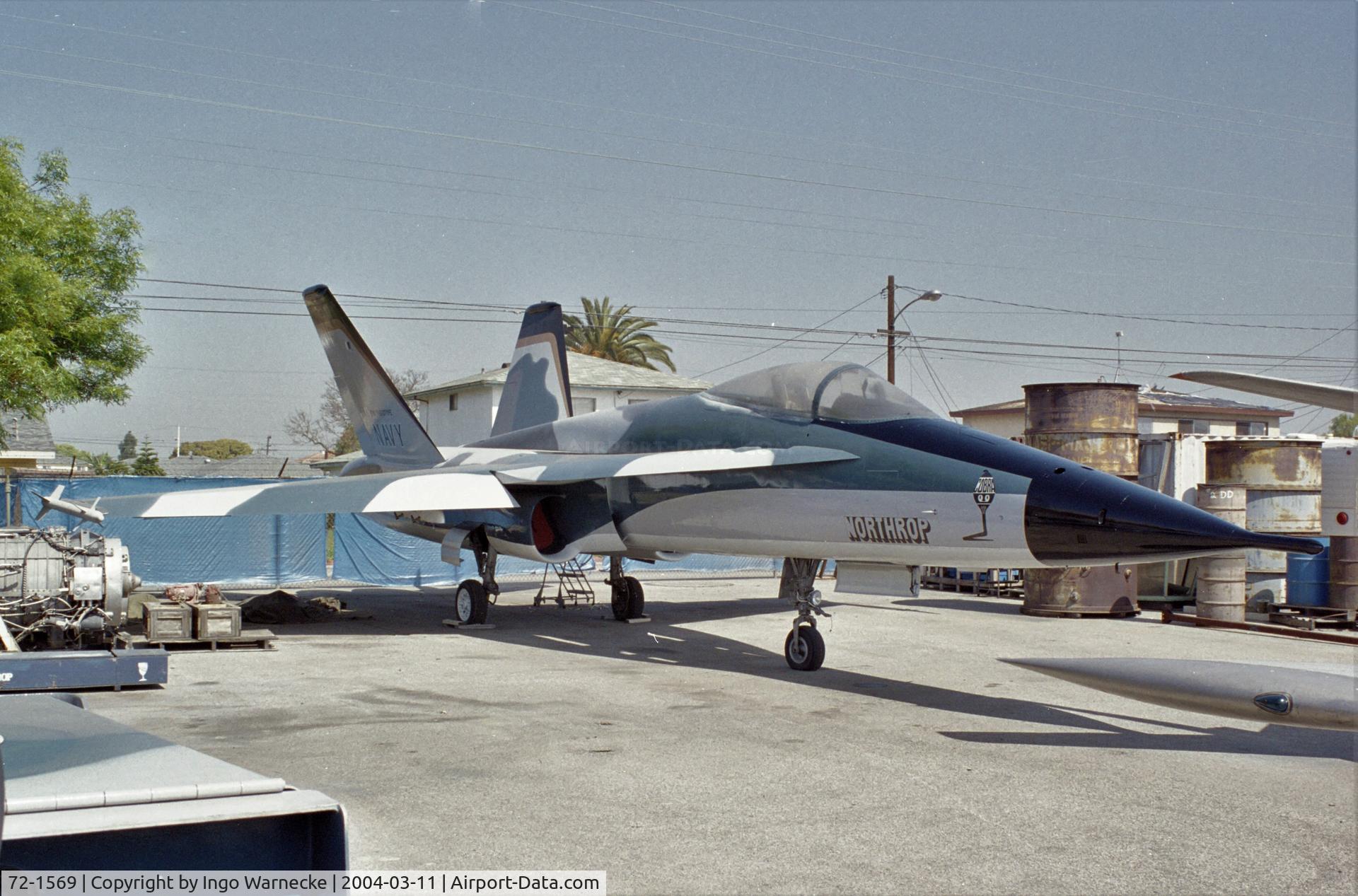 72-1569, 1974 Northrop YF-17A Cobra C/N C0001, Northrop YF-17A Cobra at the Western Museum of Flight, Hawthorne CA