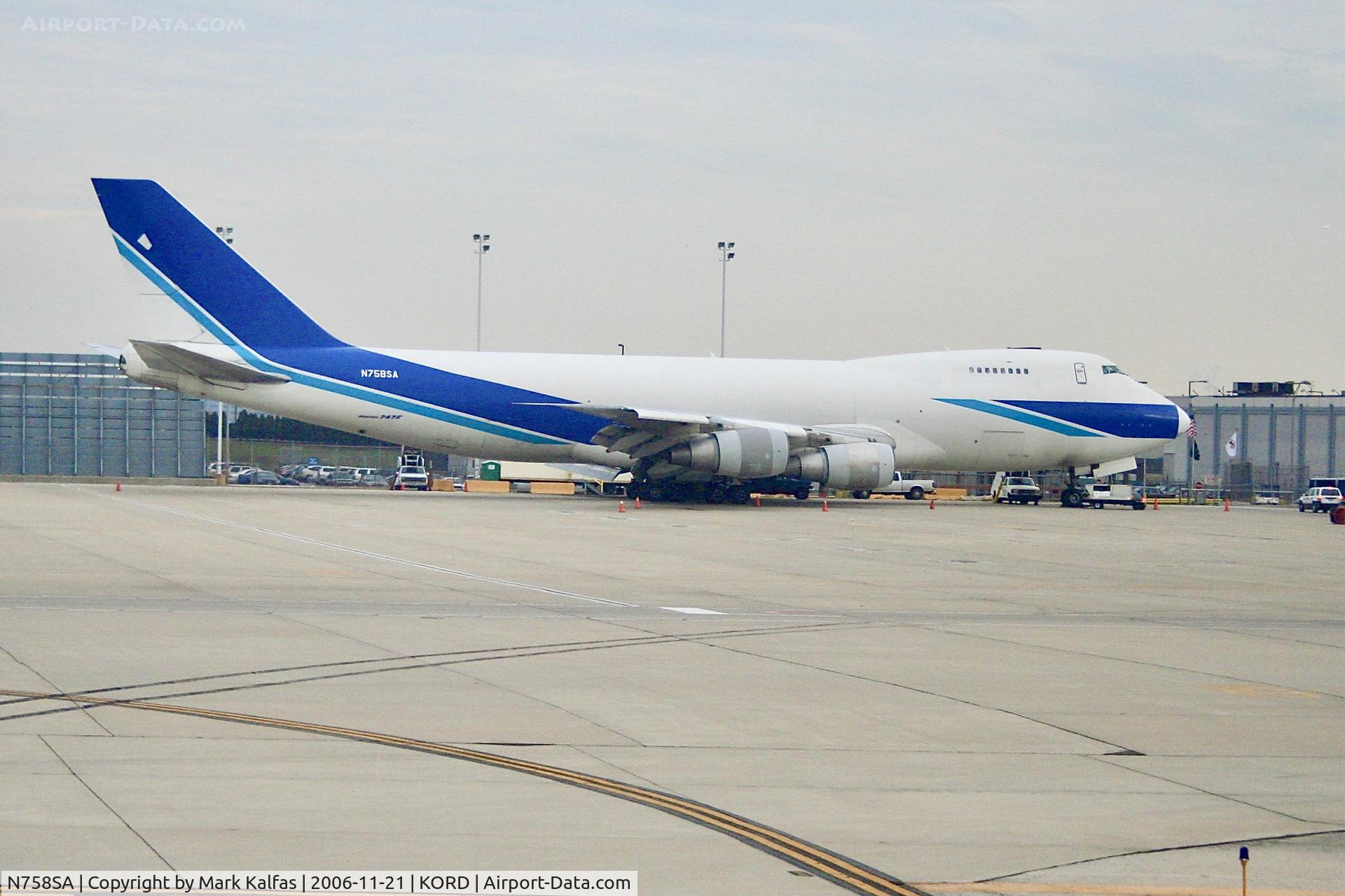 N758SA, 1984 Boeing 747-281F C/N 23138, Southern Air Boeing 747-281F, N758SA,  acquired from NCA Nippon Cargo) on the cargo ramp ORD