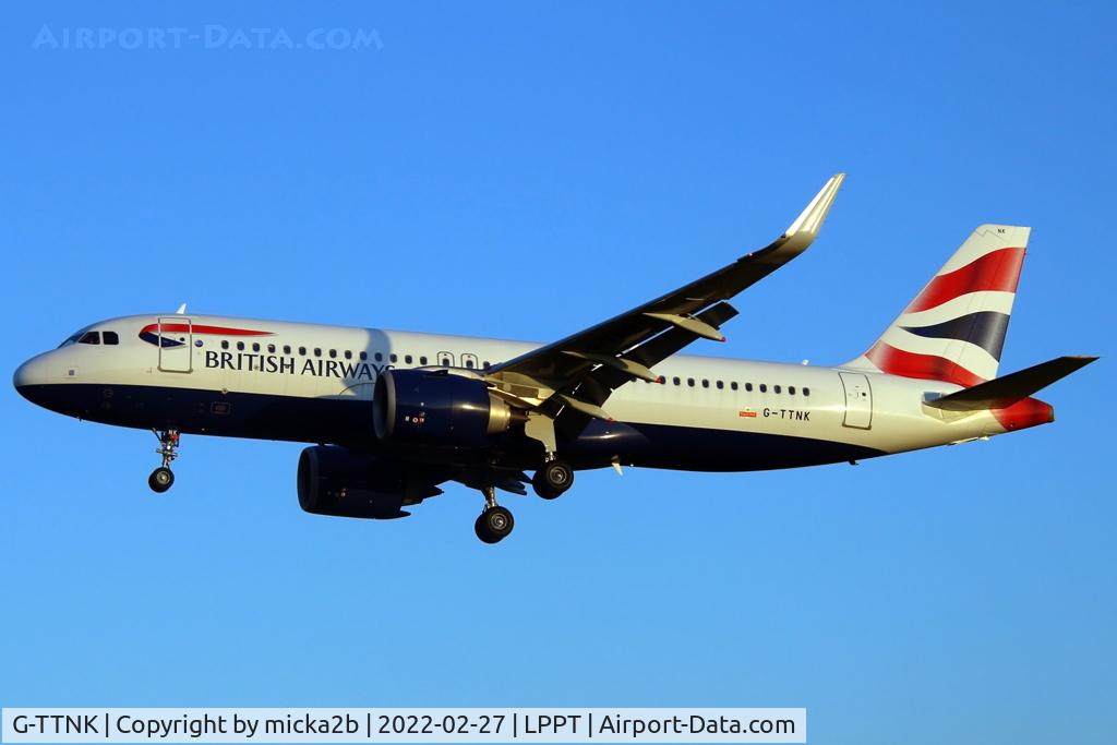 G-TTNK, 2020 Airbus A320-251N C/N 9551, Landing