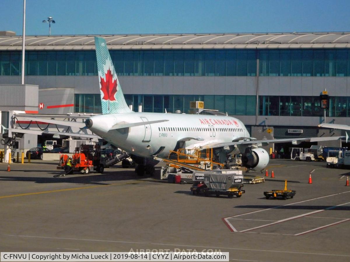 C-FNVU, 1993 Airbus A320-211 C/N 403, At Pearson