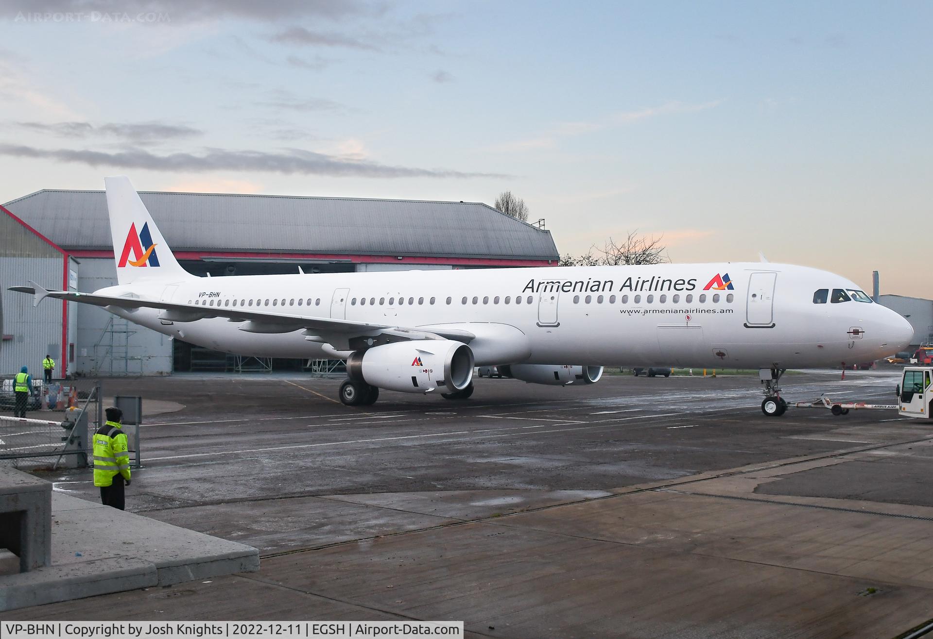VP-BHN, 2007 Airbus A321-231 C/N 3106, Leaving The Respray Hangar After Receiving Its New Operators Livery.
