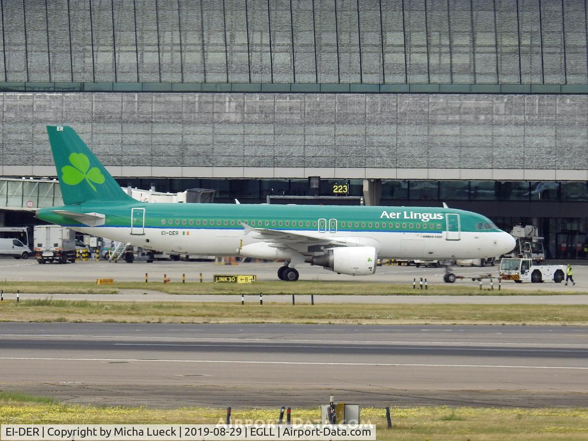 EI-DER, 2005 Airbus A320-214 C/N 2583, At Heathrow