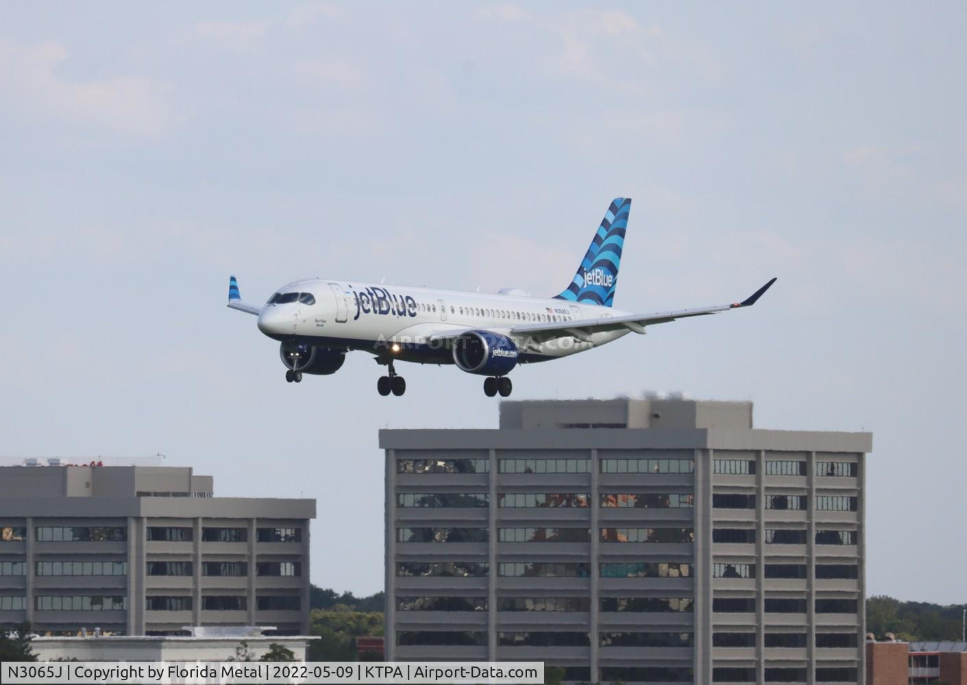 N3065J, 2021 Airbus A220-300 C/N 55120, TPA 2022