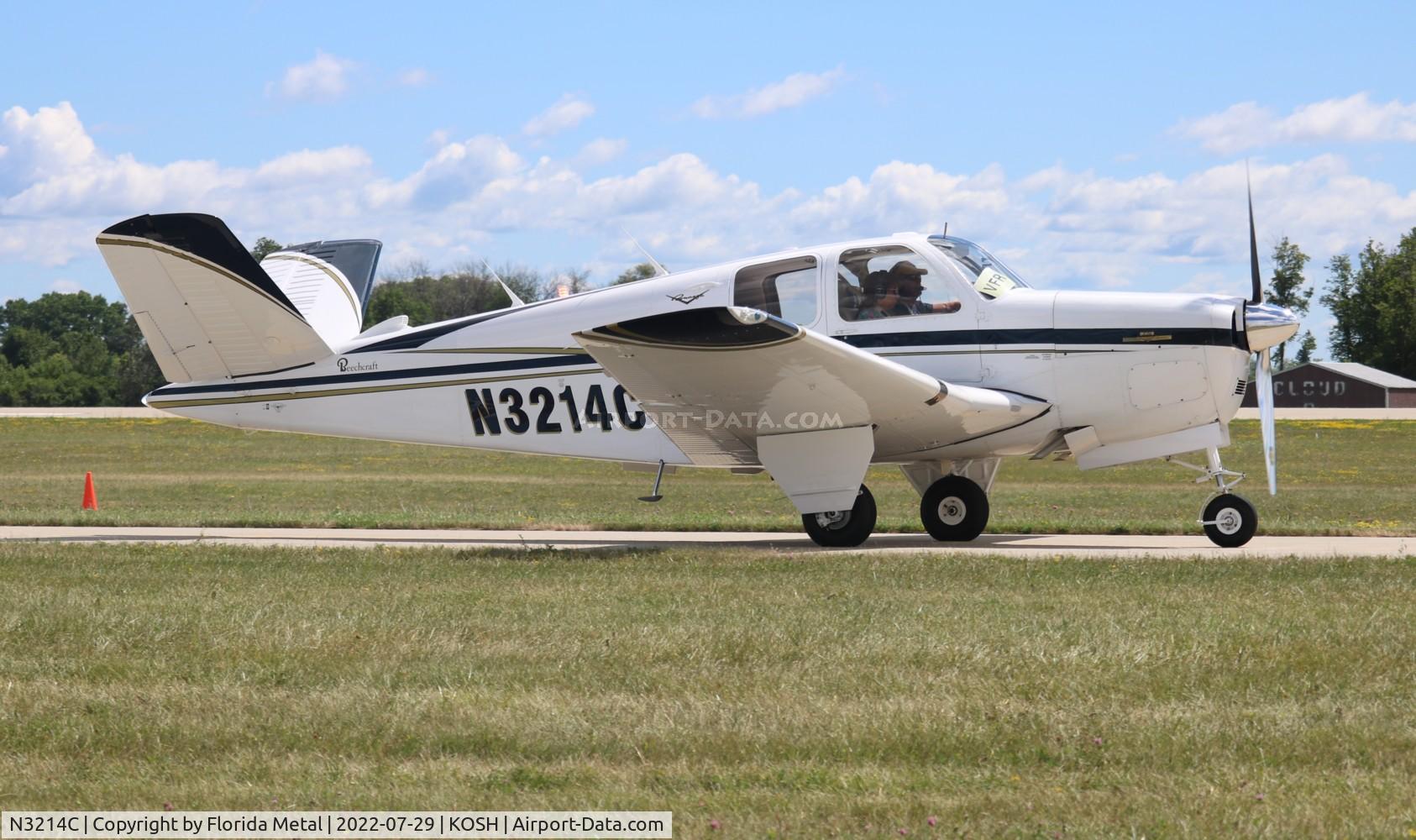 N3214C, 1954 Beech E35 C/N D-3878, OSH 2022