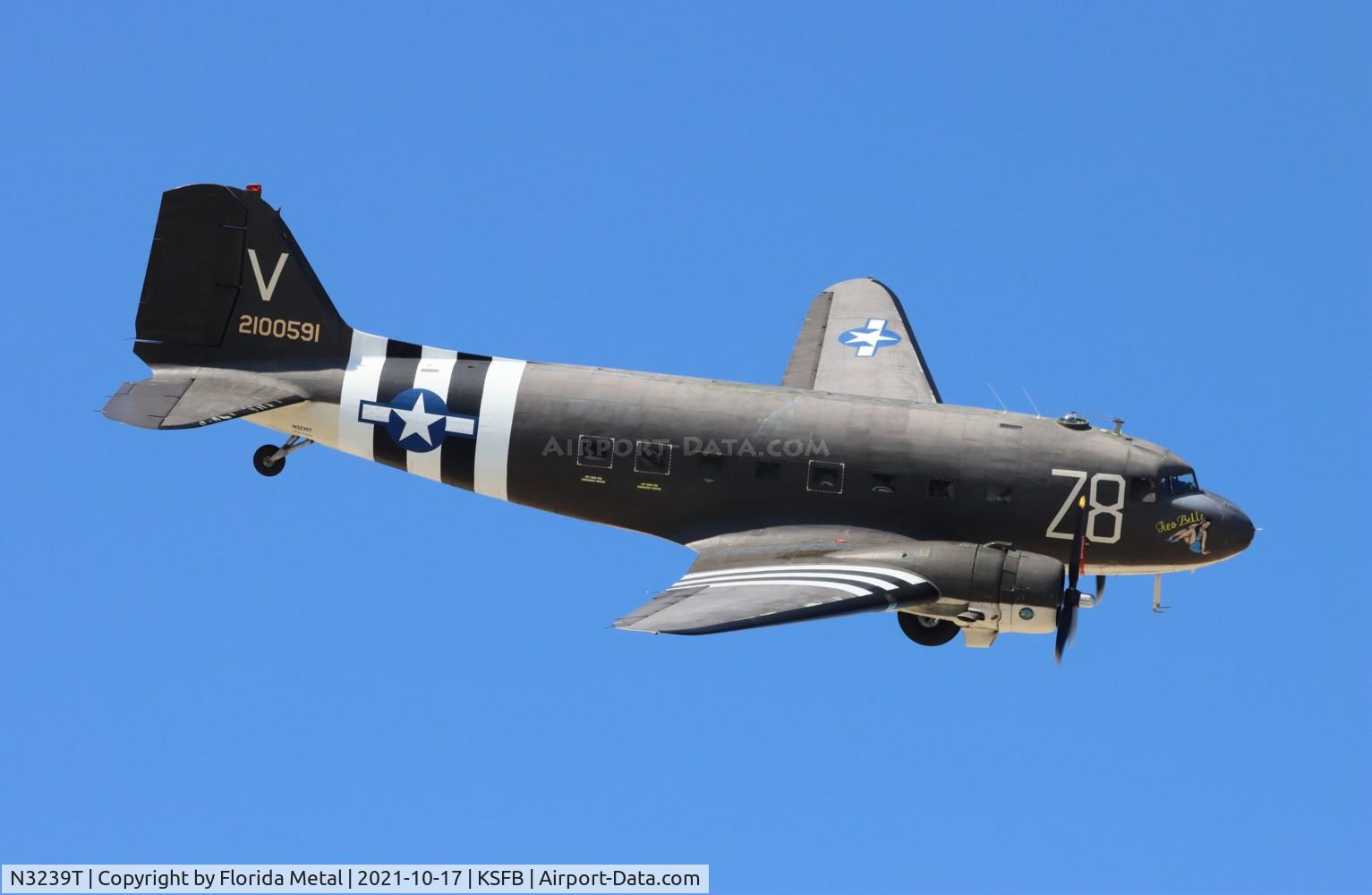 N3239T, 1943 Douglas DC3C-S1C3G (C-47A-65-DL) C/N 19054, SFB 2021
