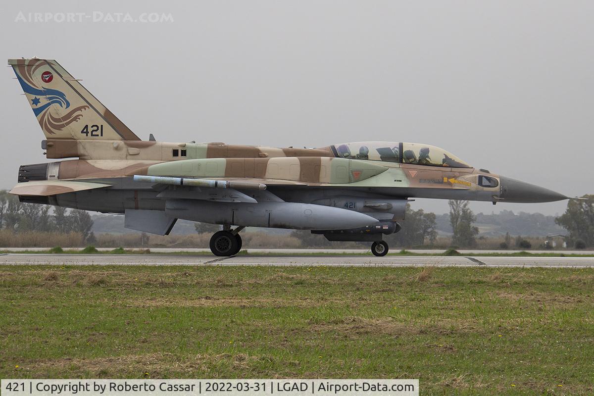 421, 2000 Lockheed Martin F-16I Sufa C/N YD-12, Exercise Iniochos 2022