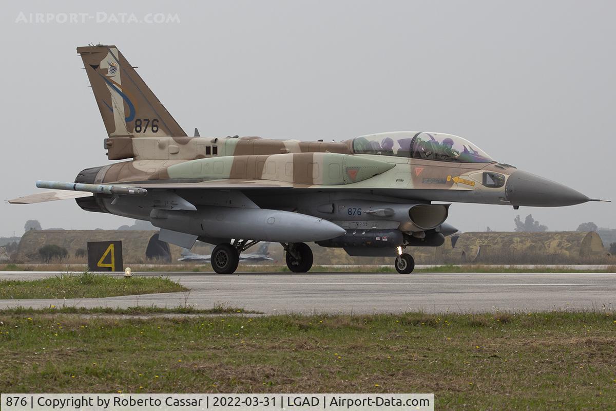 876, 1999 Lockheed Martin F-16I Sufa C/N YD-86, Exercise Iniochos 2022