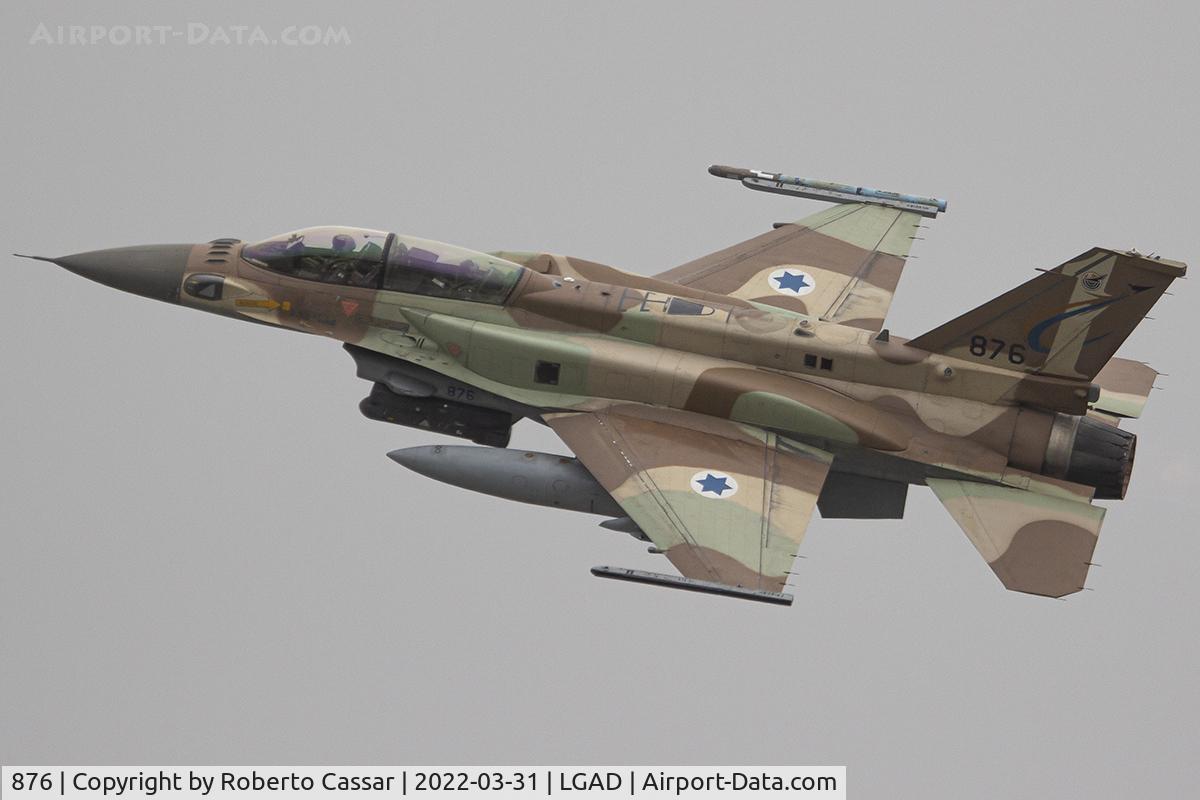876, 1999 Lockheed Martin F-16I Sufa C/N YD-86, Exercise Iniochos 2022