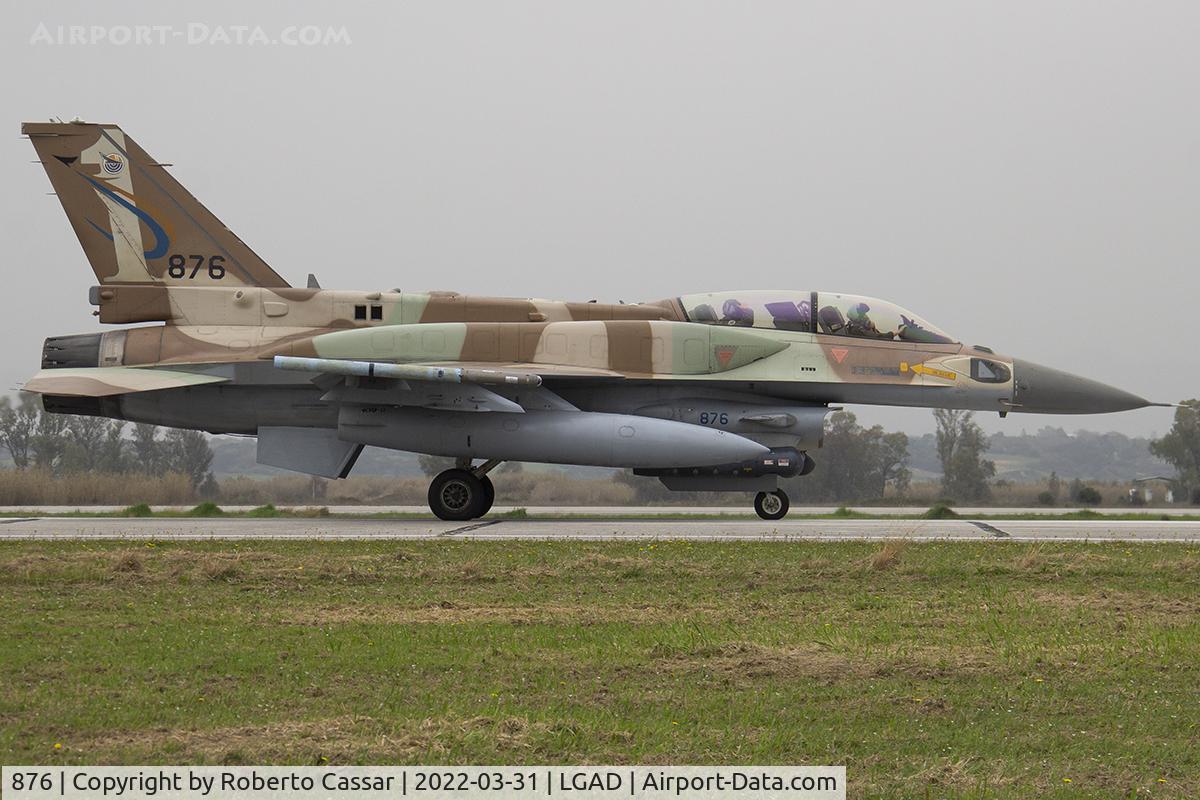 876, 1999 Lockheed Martin F-16I Sufa C/N YD-86, Exercise Iniochos 2022