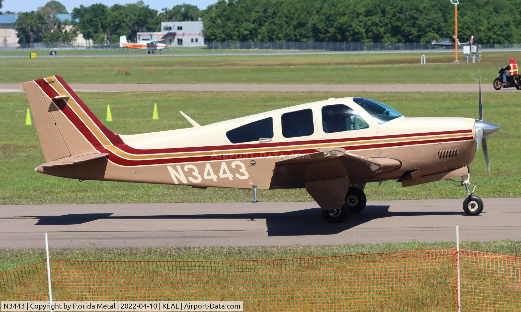 N3443, 1978 Beech F33A Bonanza C/N CE-761, Sun N Fun 2022
