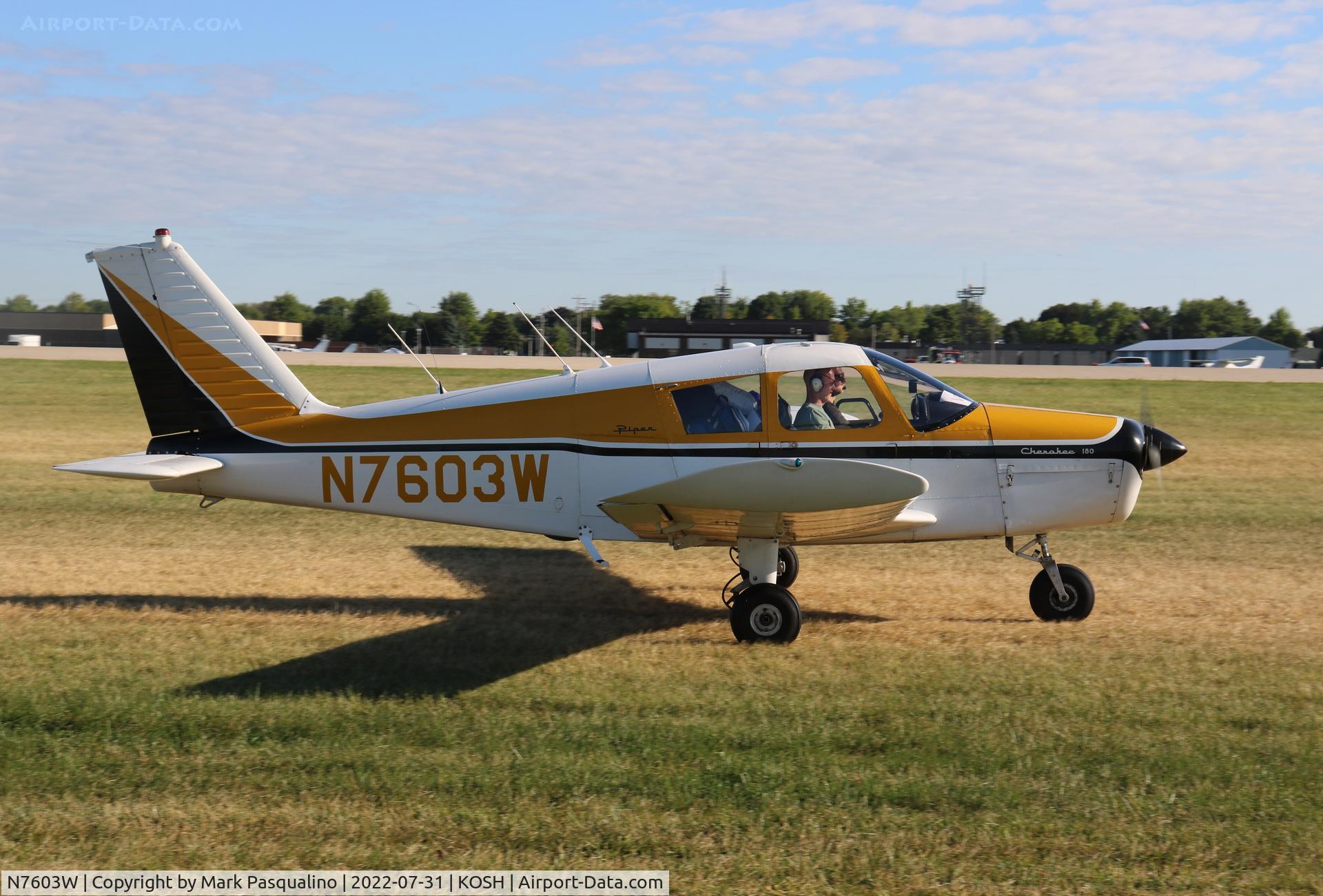 N7603W, 1964 Piper PA-28-180 C/N 28-1562, Piper PA-28-180