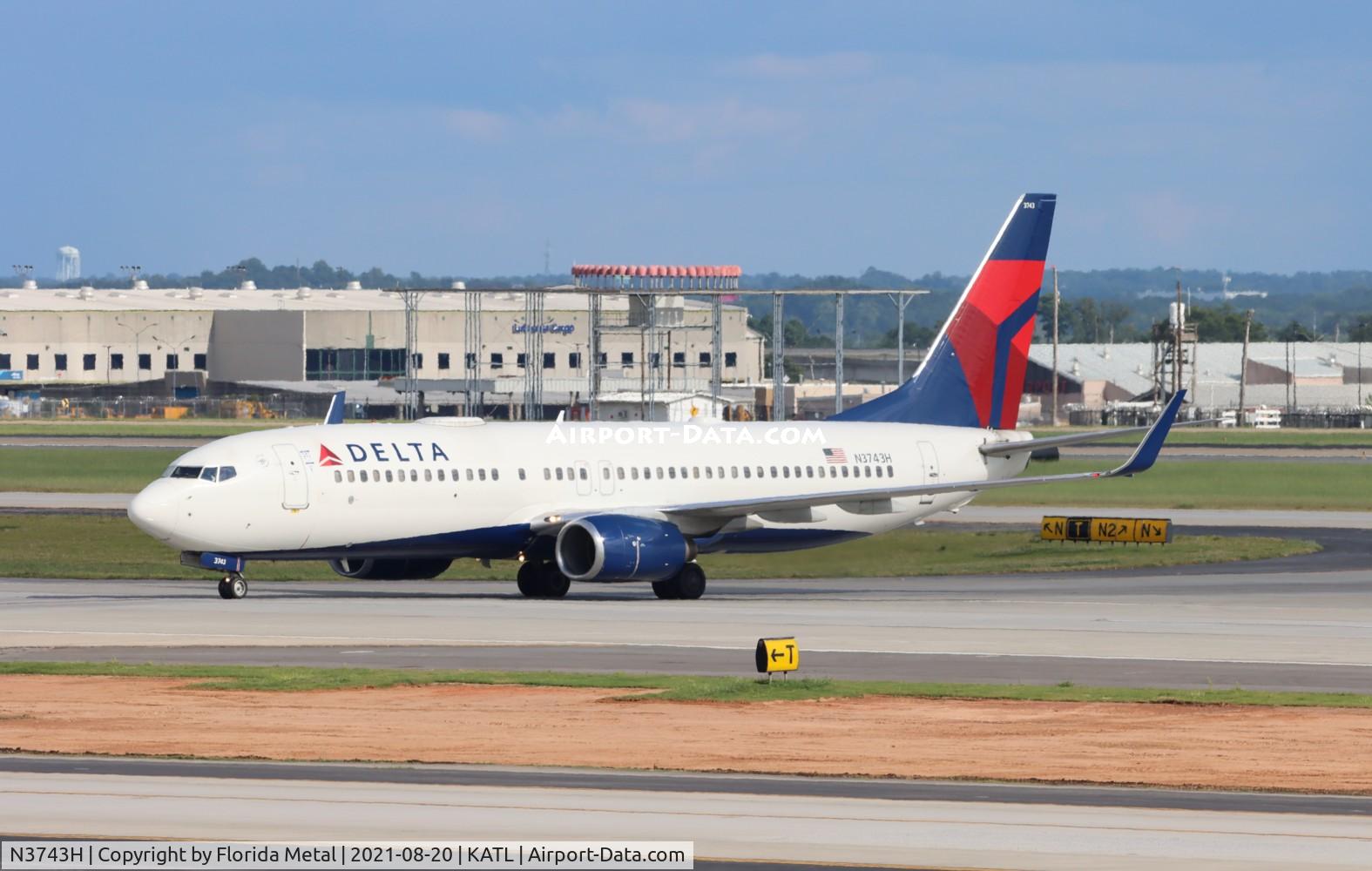 N3743H, 2001 Boeing 737-832 C/N 30836, ATL 2021